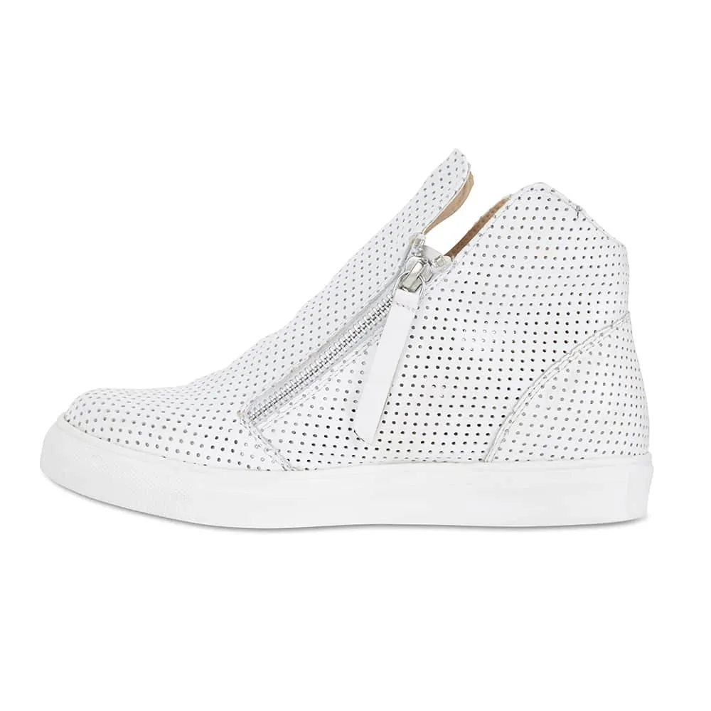 Jasper Boot in White Smooth