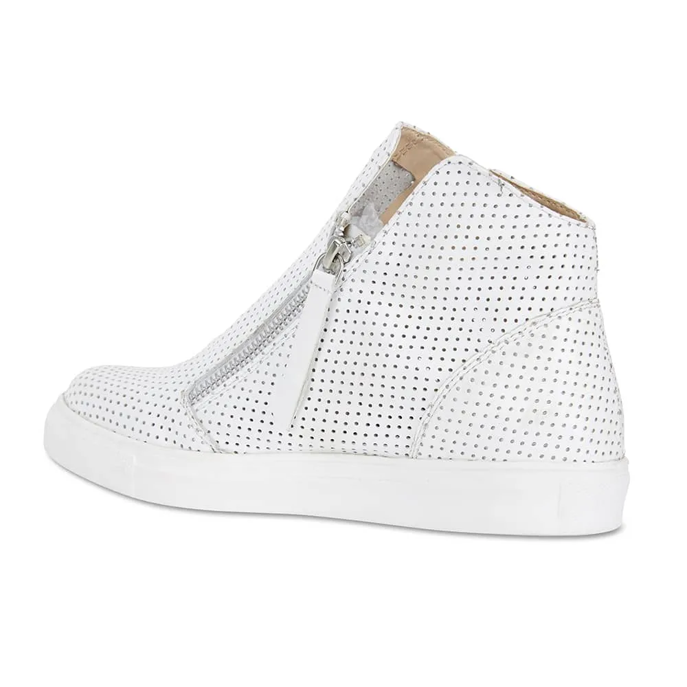 Jasper Boot in White Smooth