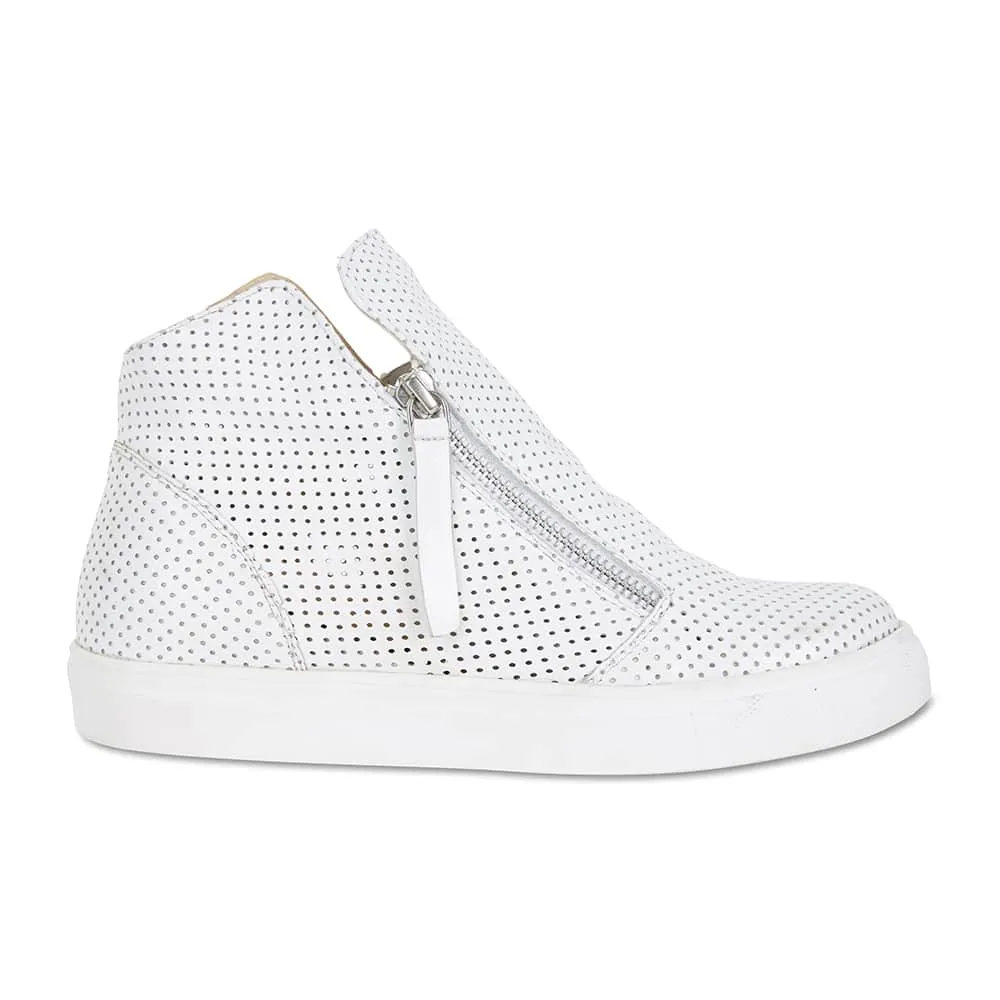 Jasper Boot in White Smooth