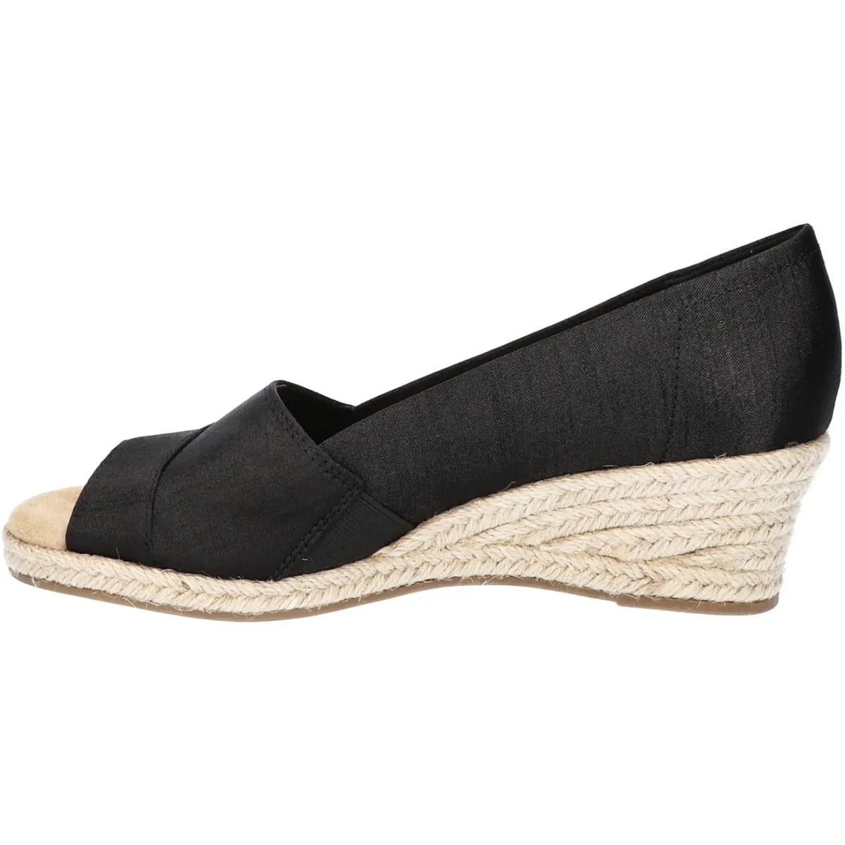 Jasper Womens Peep Toe Slip On Wedge Sandals