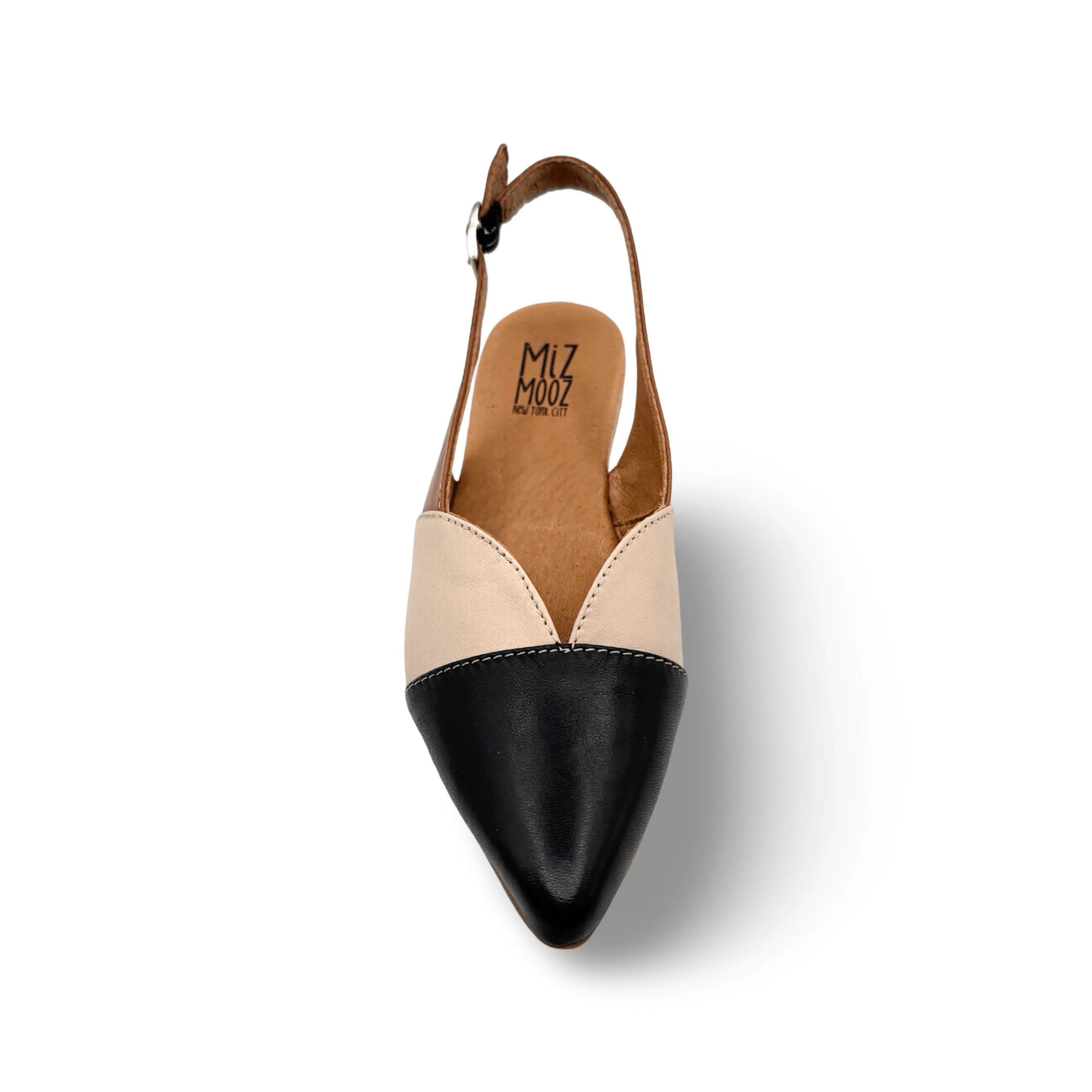 Jayden Black/Cream/Brown Flat