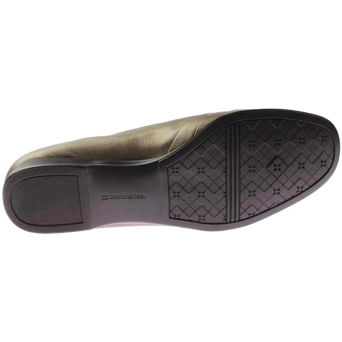 Jaye Womens Leather Slip On Ballet Flats