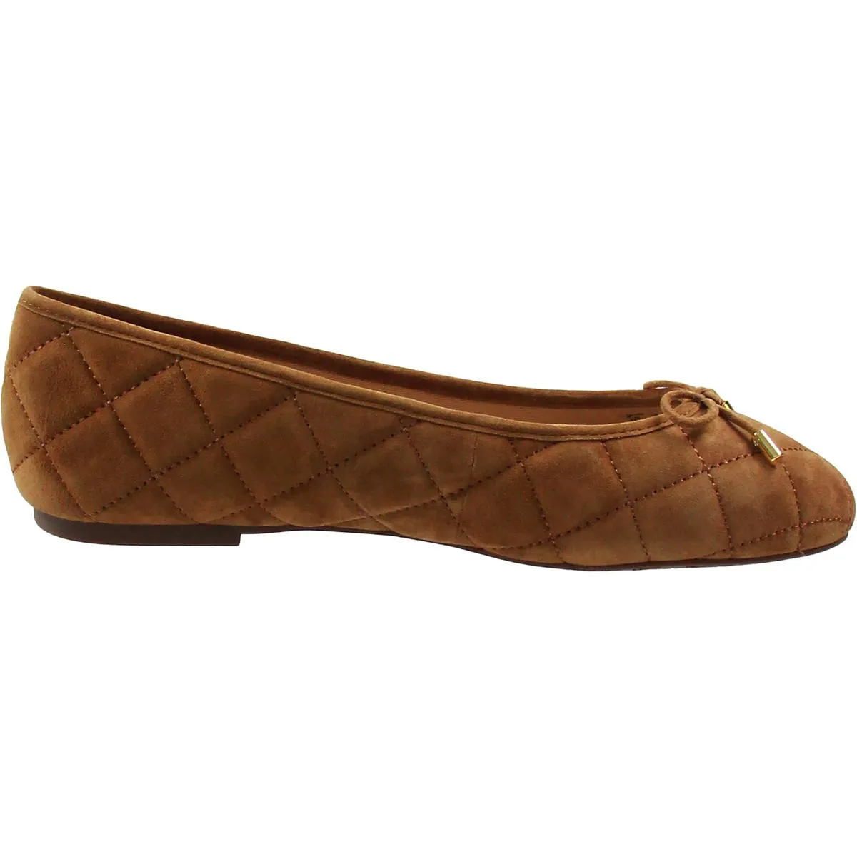 Jayna Womens Leather Round Toe Ballet Flats