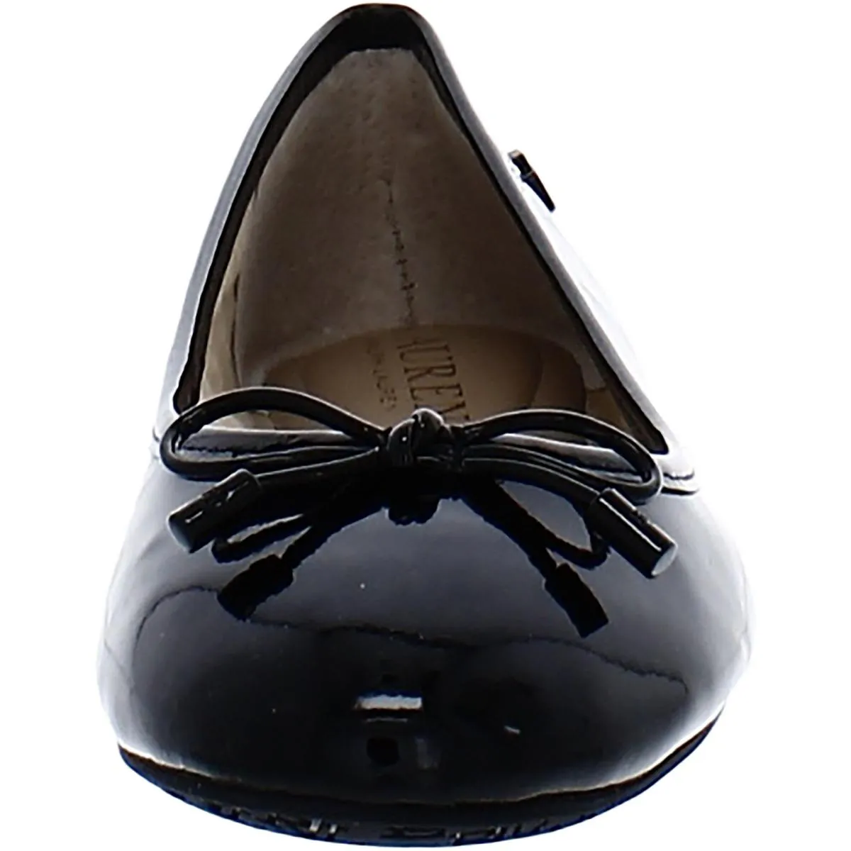 Jayna Womens Leather Round Toe Ballet Flats
