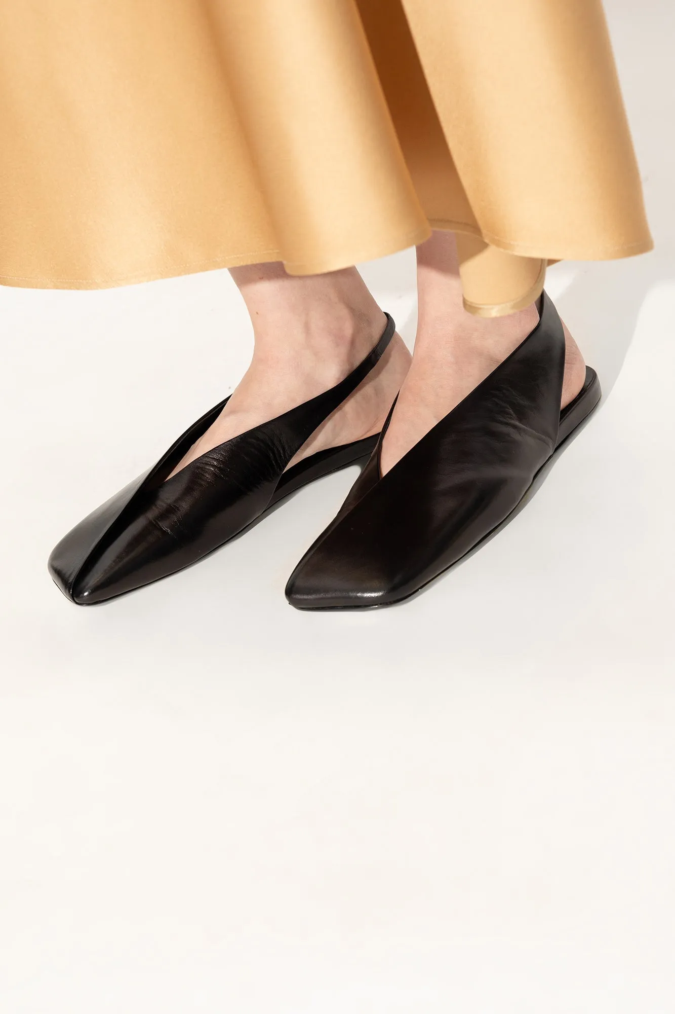 Jil Sander Leather Ballet Flats