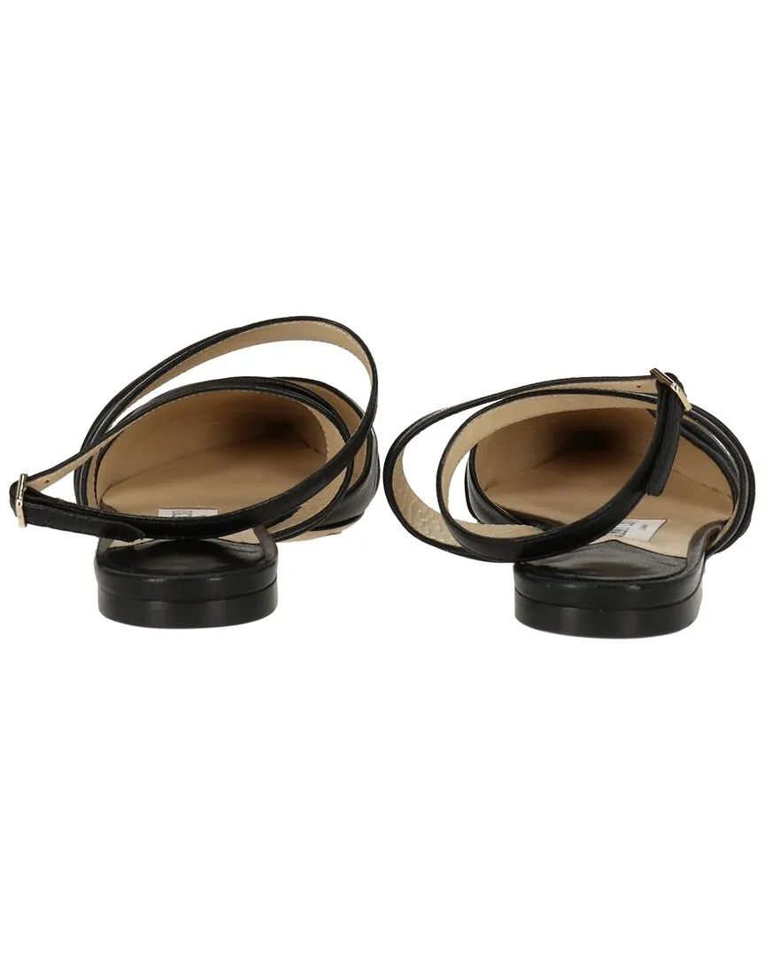 Jimmy Choo Basil Leather Flat