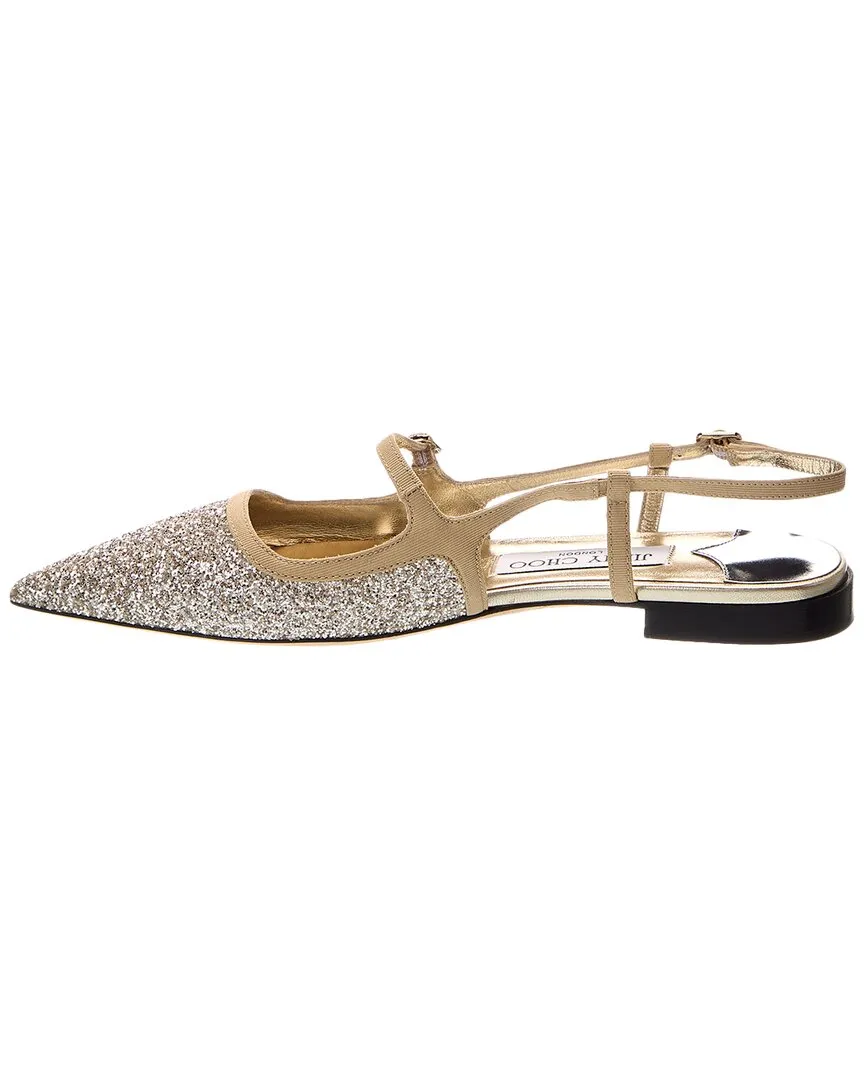 Jimmy Choo Didi Glitter Slingback Flat