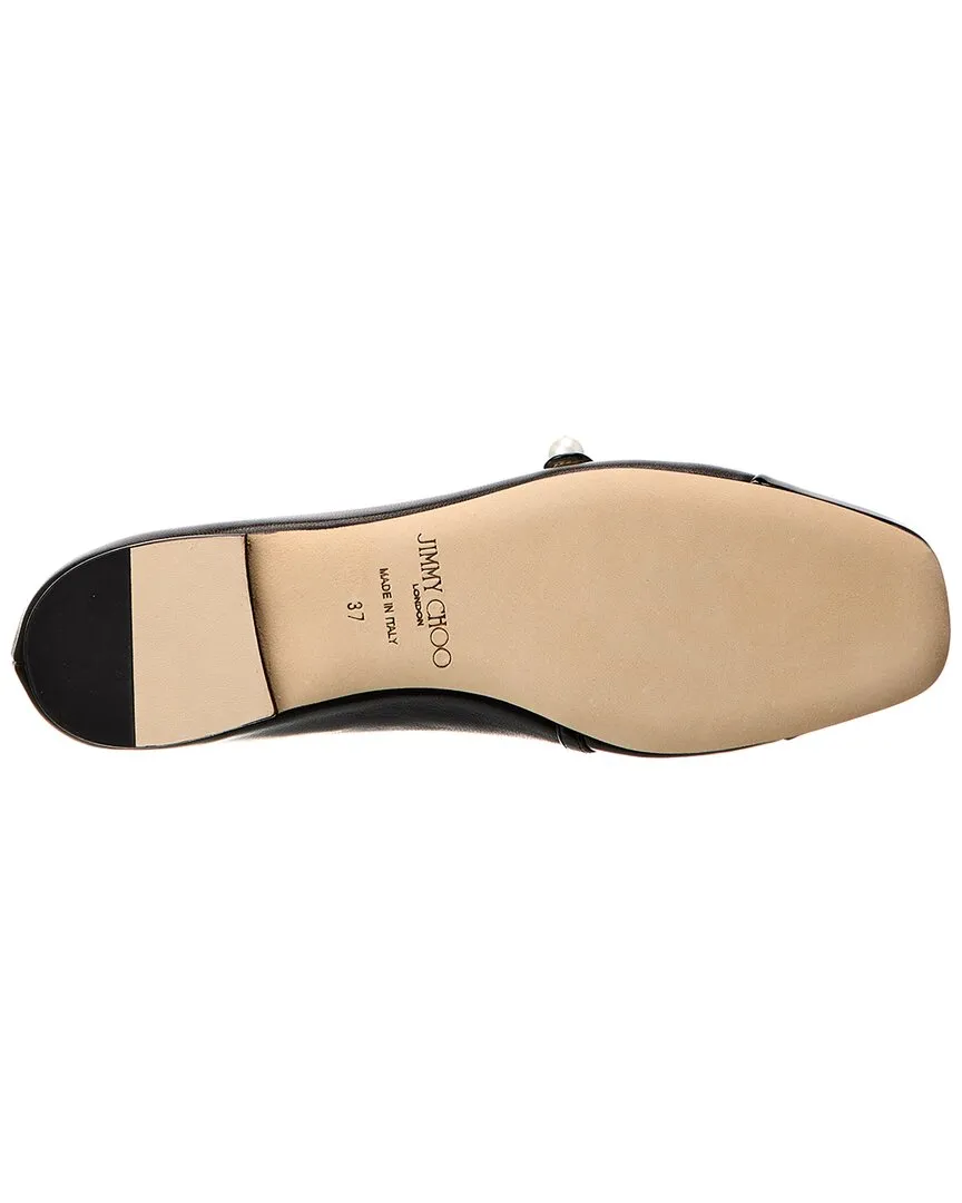 Jimmy Choo Elisa Leather & Patent Flat