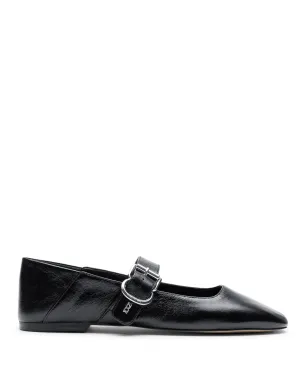 Jiso Black Crinkle Patent