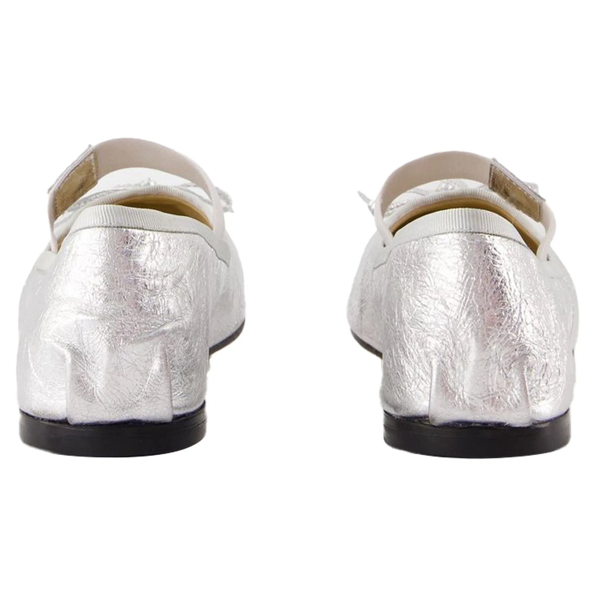 Jolie Flat Shoes - ANINE BING - Leather - Silver