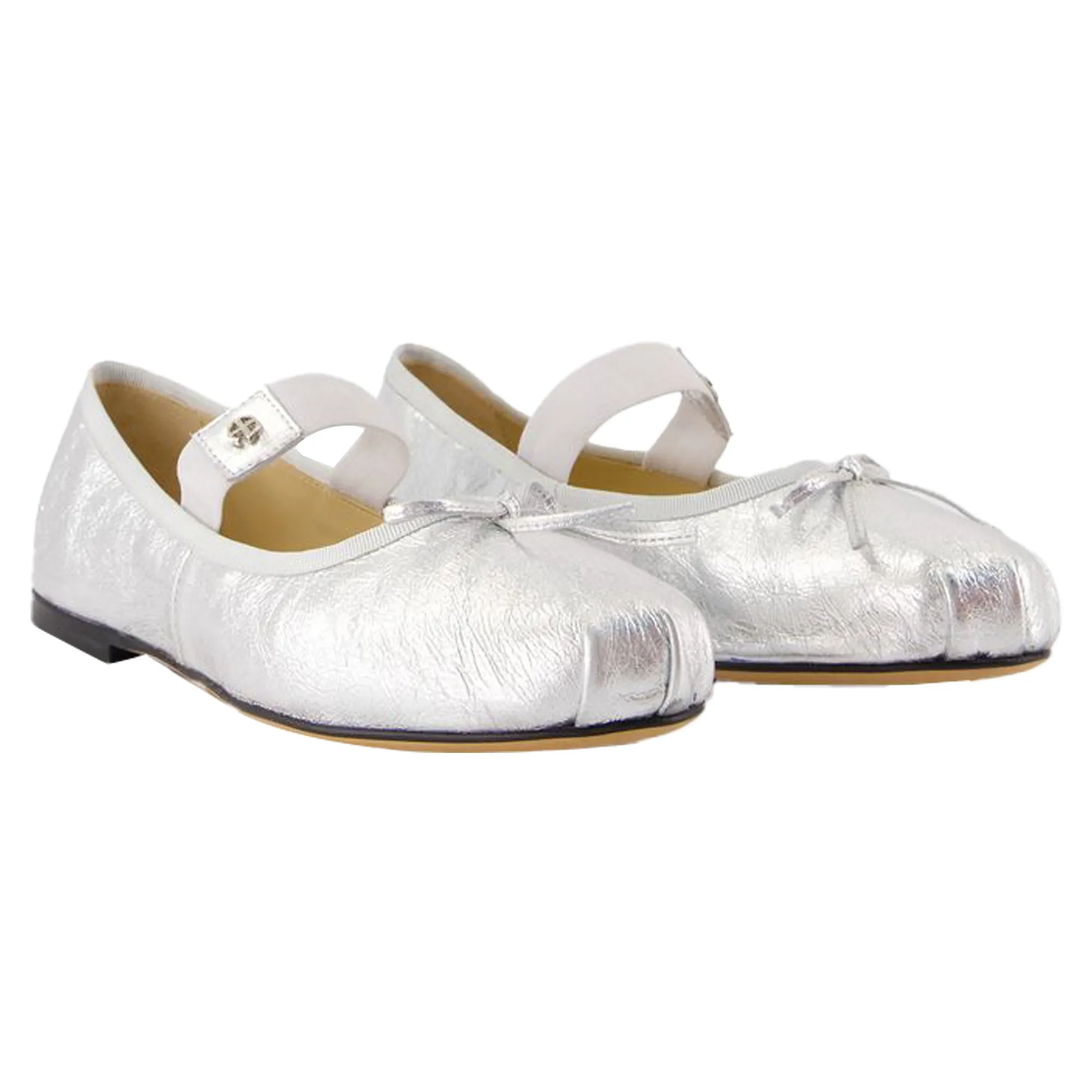 Jolie Flat Shoes - ANINE BING - Leather - Silver