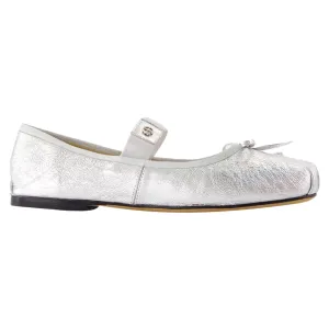 Jolie Flat Shoes - ANINE BING - Leather - Silver