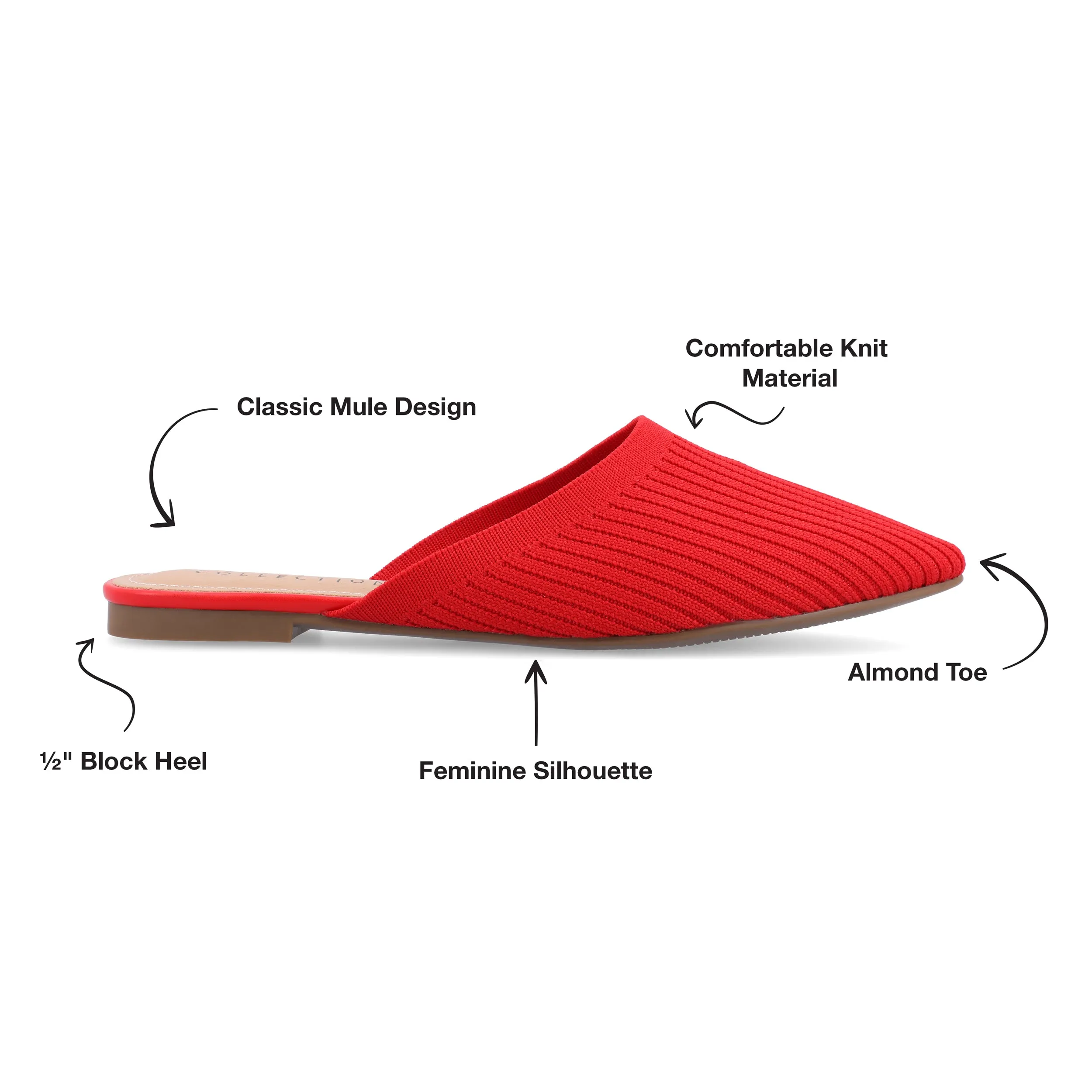 Journee Collection Women's Aniee Mule Flats