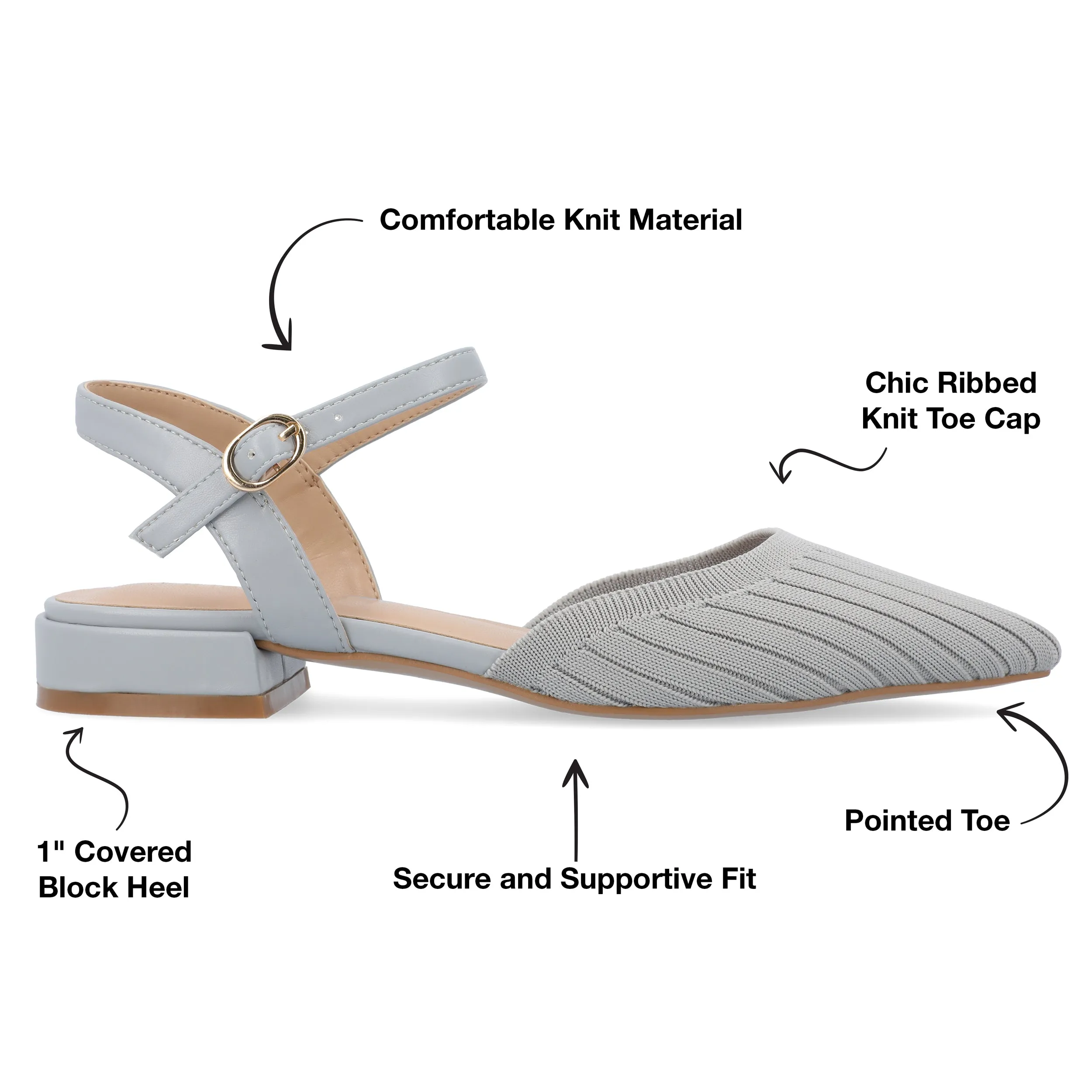 Journee Collection Women's Ansley Wide Width Flats