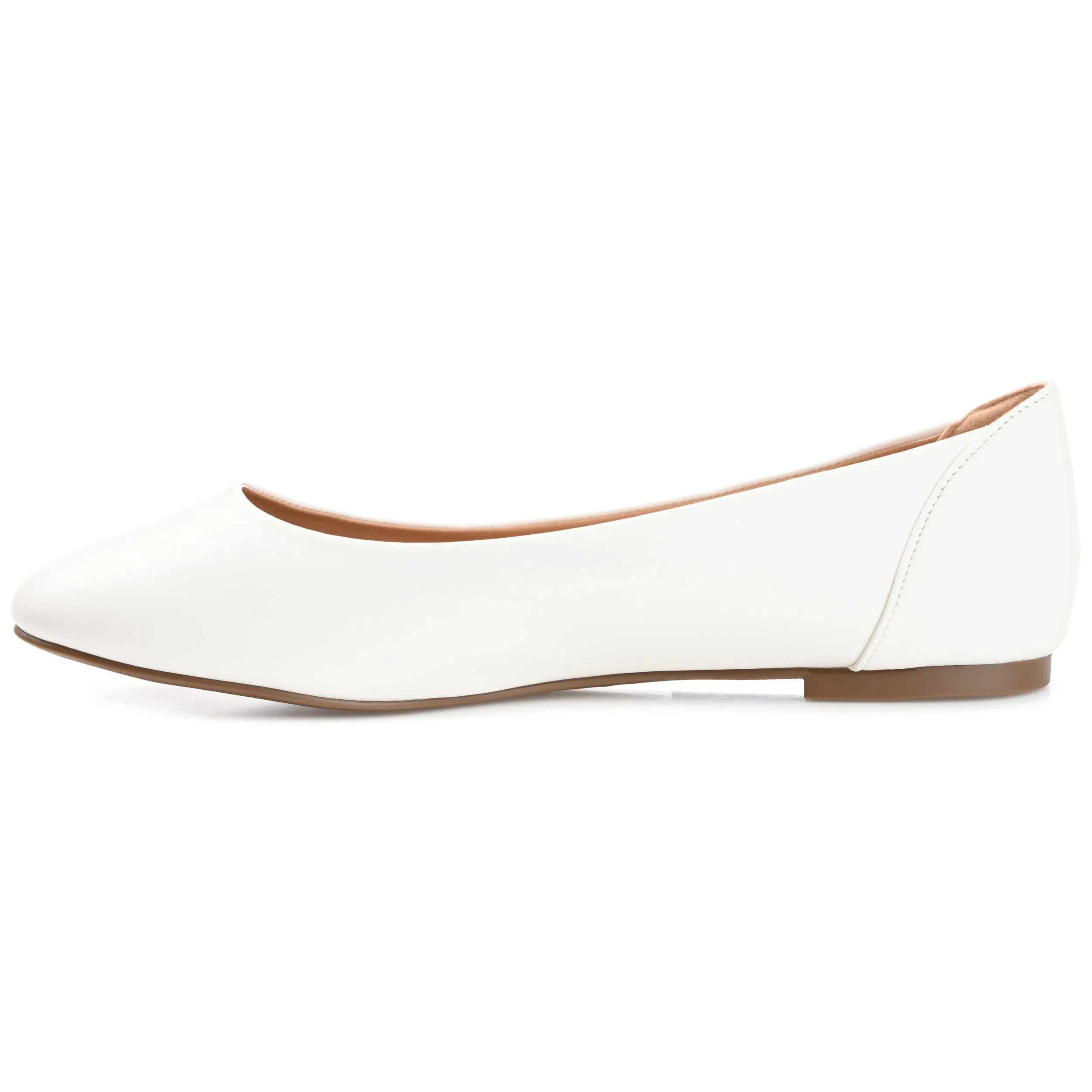 Journee Collection Womens Kavn Medium and Wide Width Comfort Insole Slip On Round Toe Ballet Flats