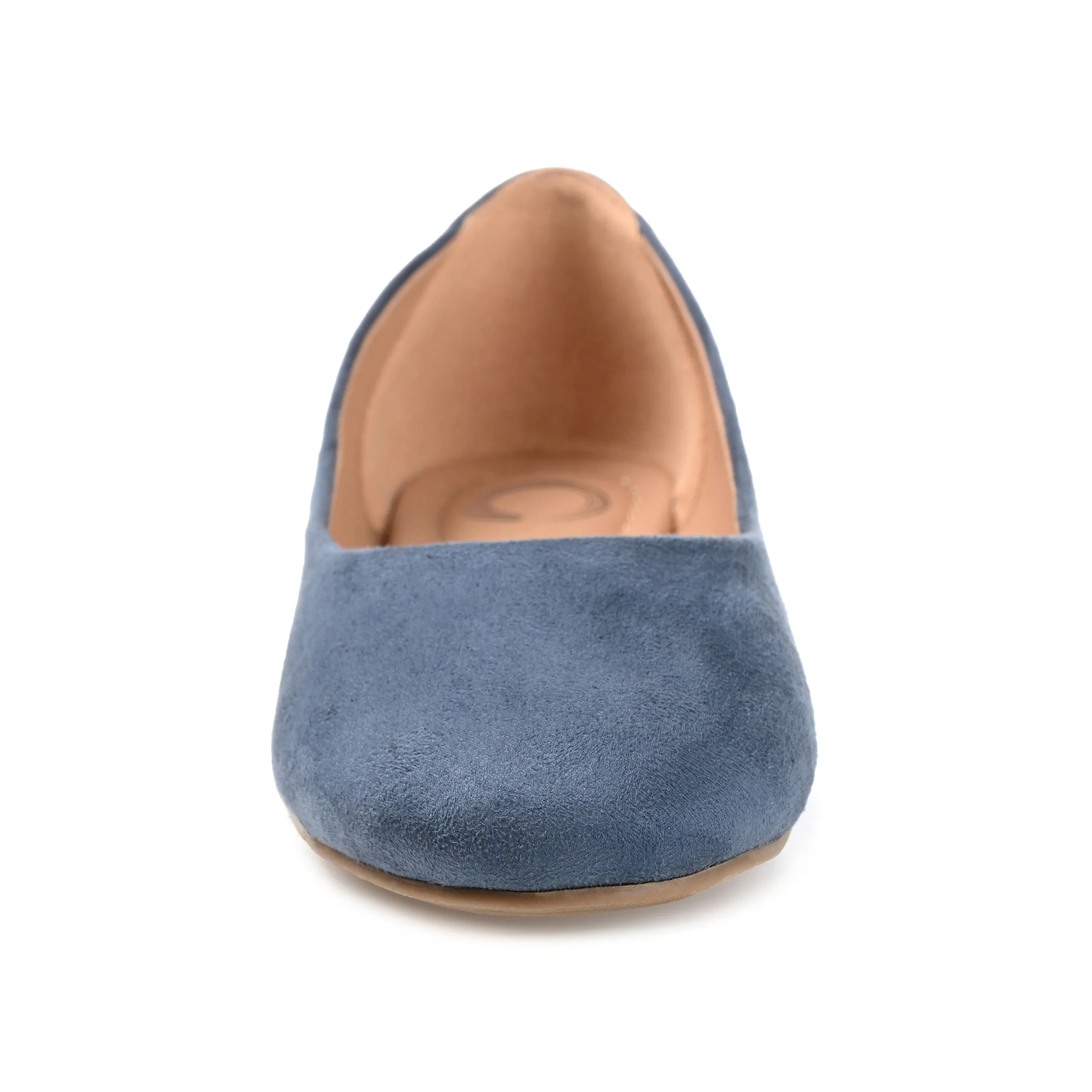 Journee Collection Womens Kavn Medium and Wide Width Comfort Insole Slip On Round Toe Ballet Flats