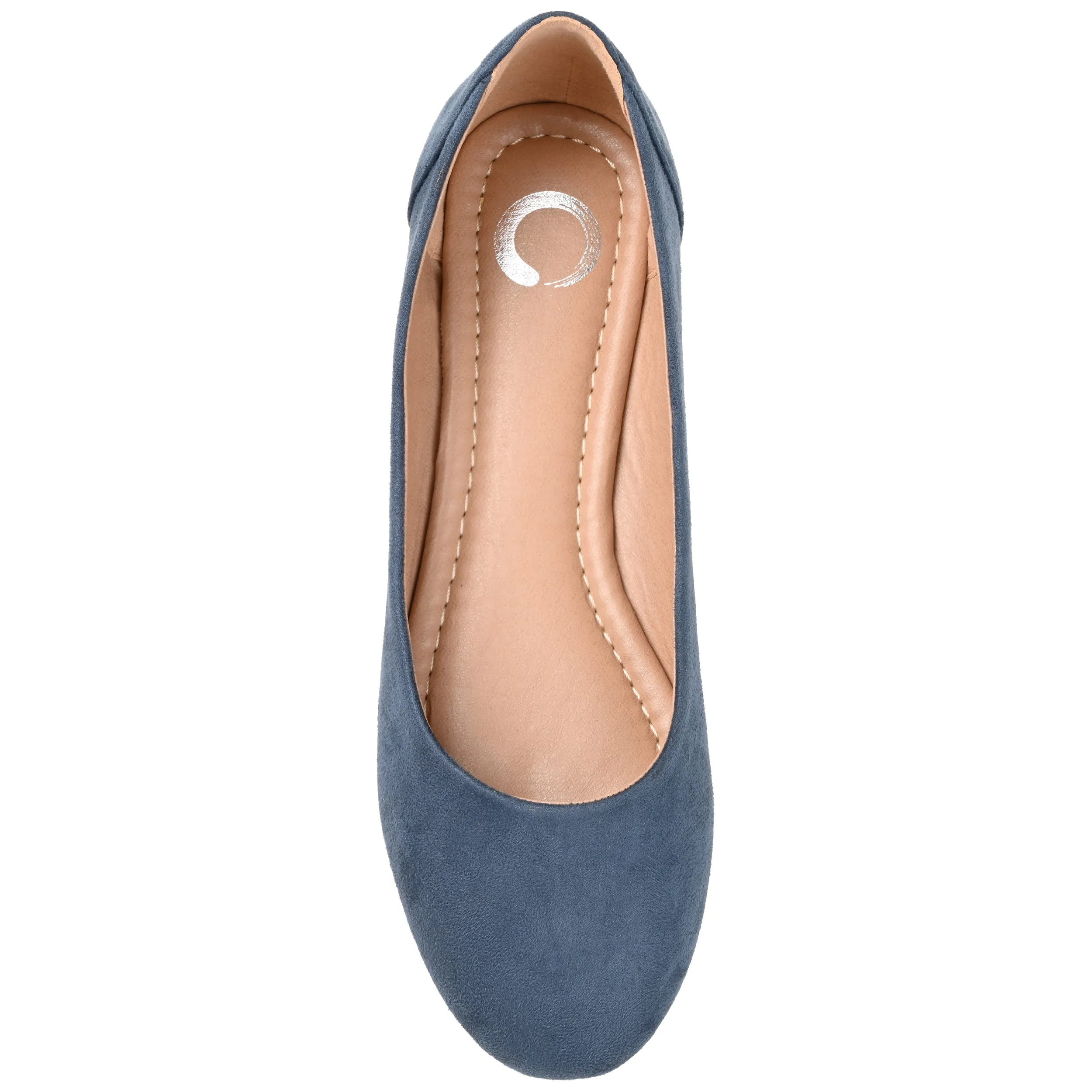 Journee Collection Womens Kavn Medium and Wide Width Comfort Insole Slip On Round Toe Ballet Flats