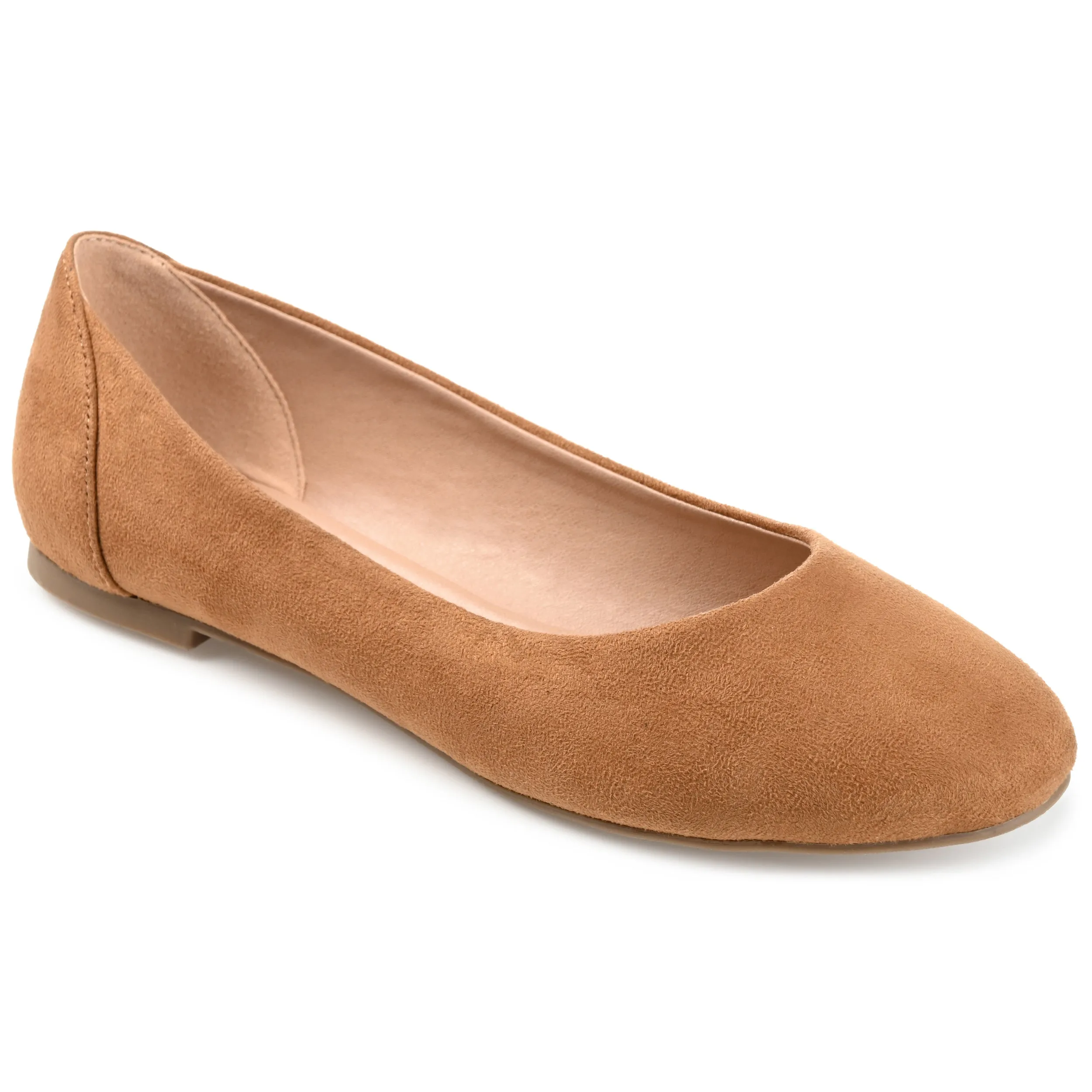 Journee Collection Womens Kavn Medium and Wide Width Comfort Insole Slip On Round Toe Ballet Flats