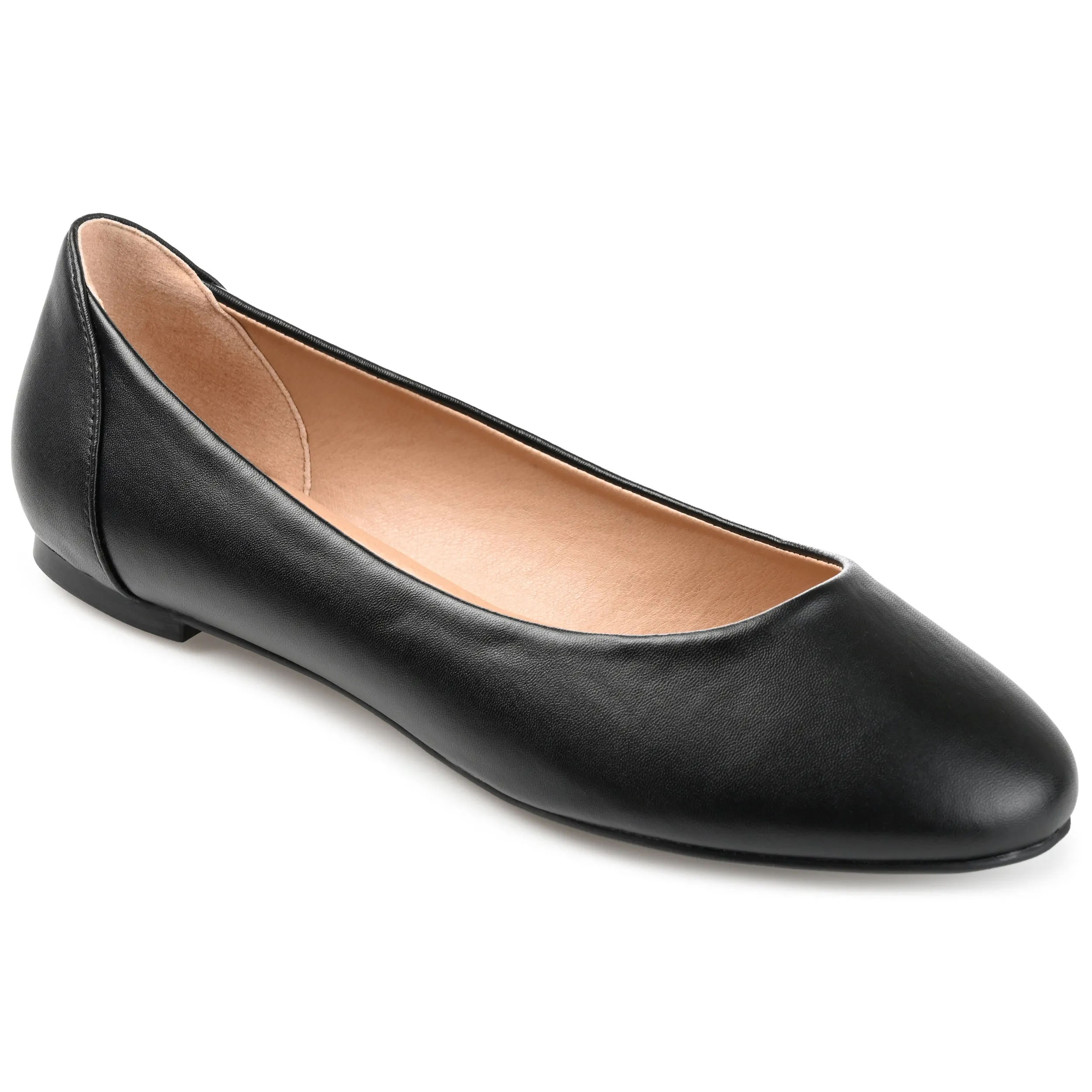 Journee Collection Womens Kavn Medium and Wide Width Comfort Insole Slip On Round Toe Ballet Flats