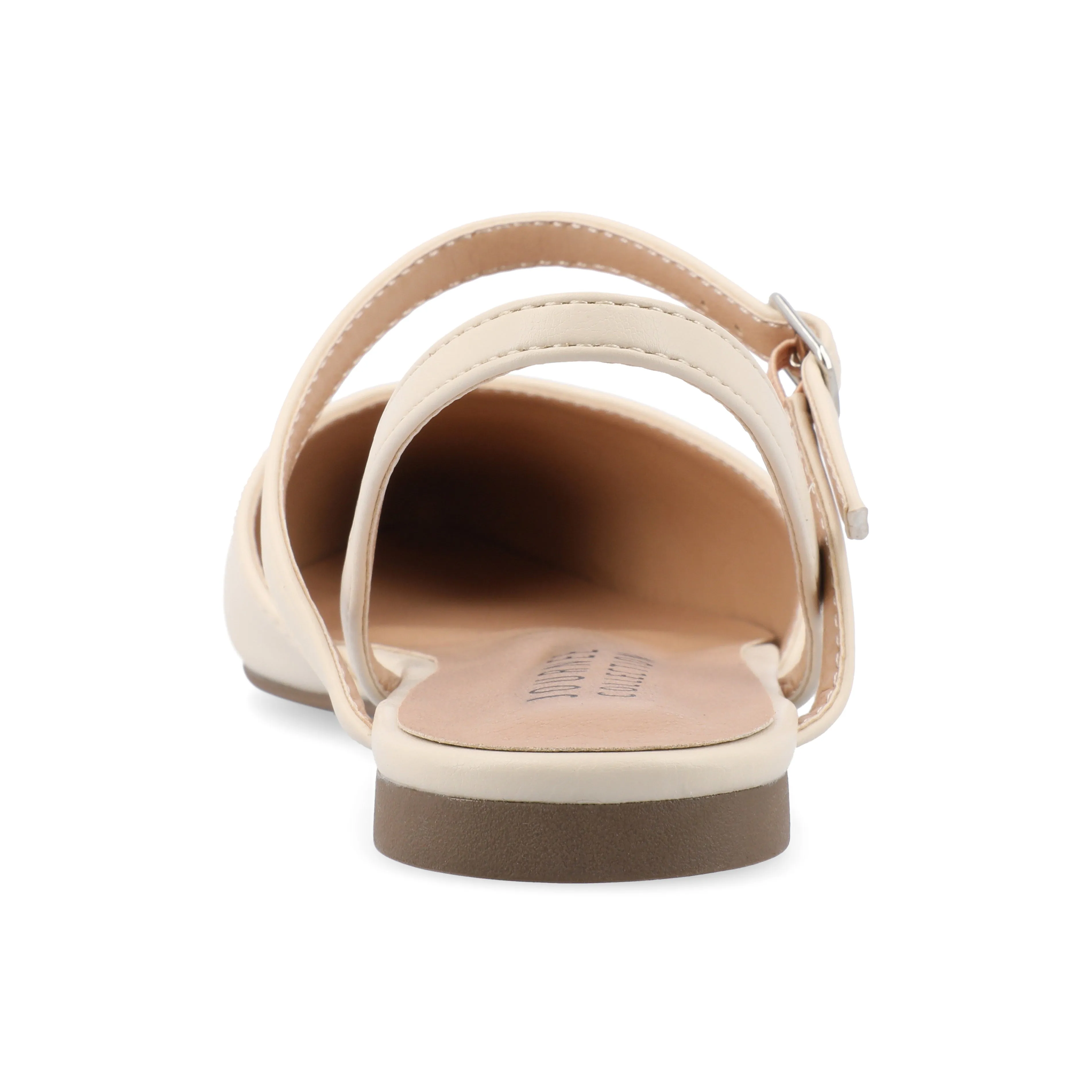 Journee Collection Women's Martine SuperNatural Shades Buckle Pointed Toe Flats