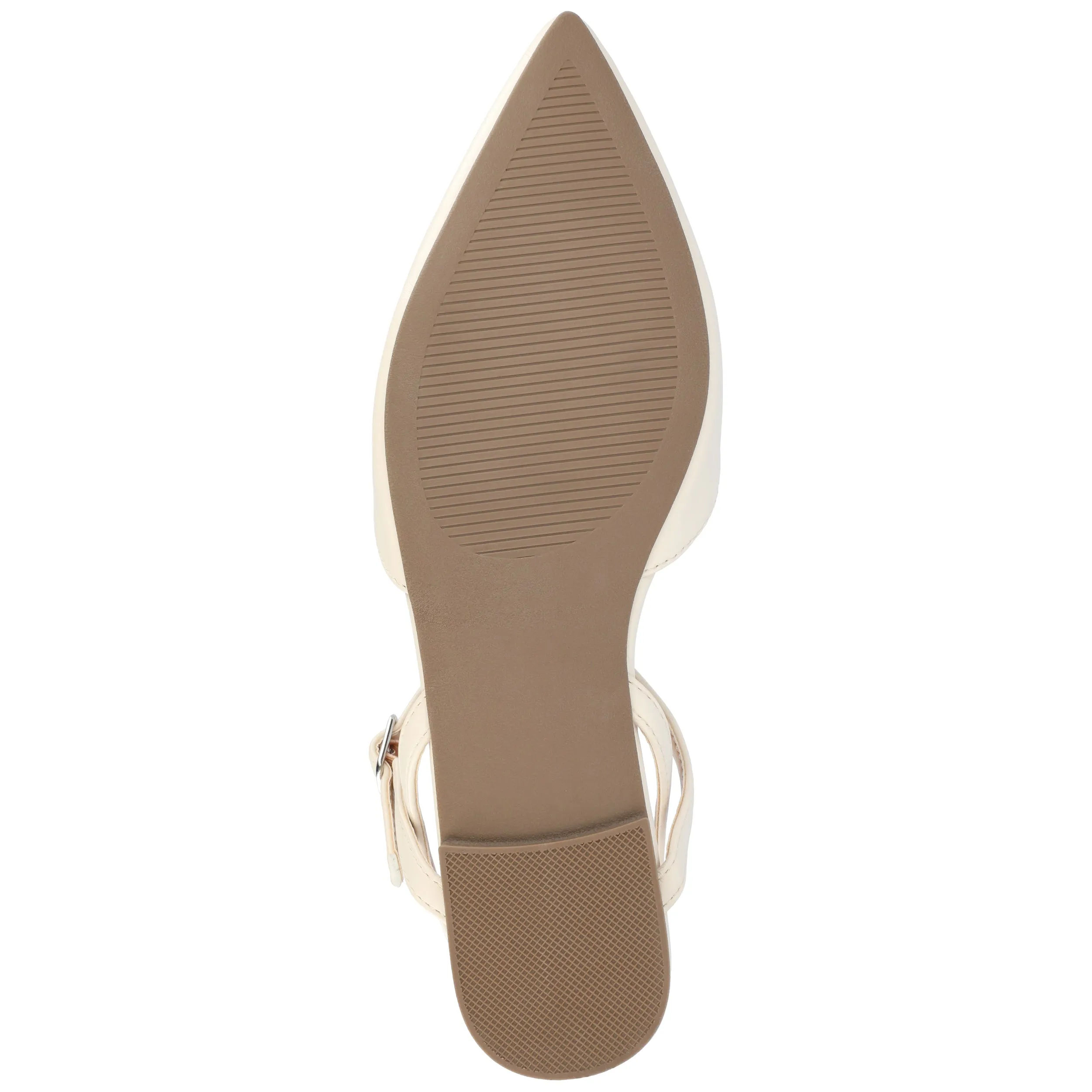 Journee Collection Women's Martine SuperNatural Shades Buckle Pointed Toe Flats