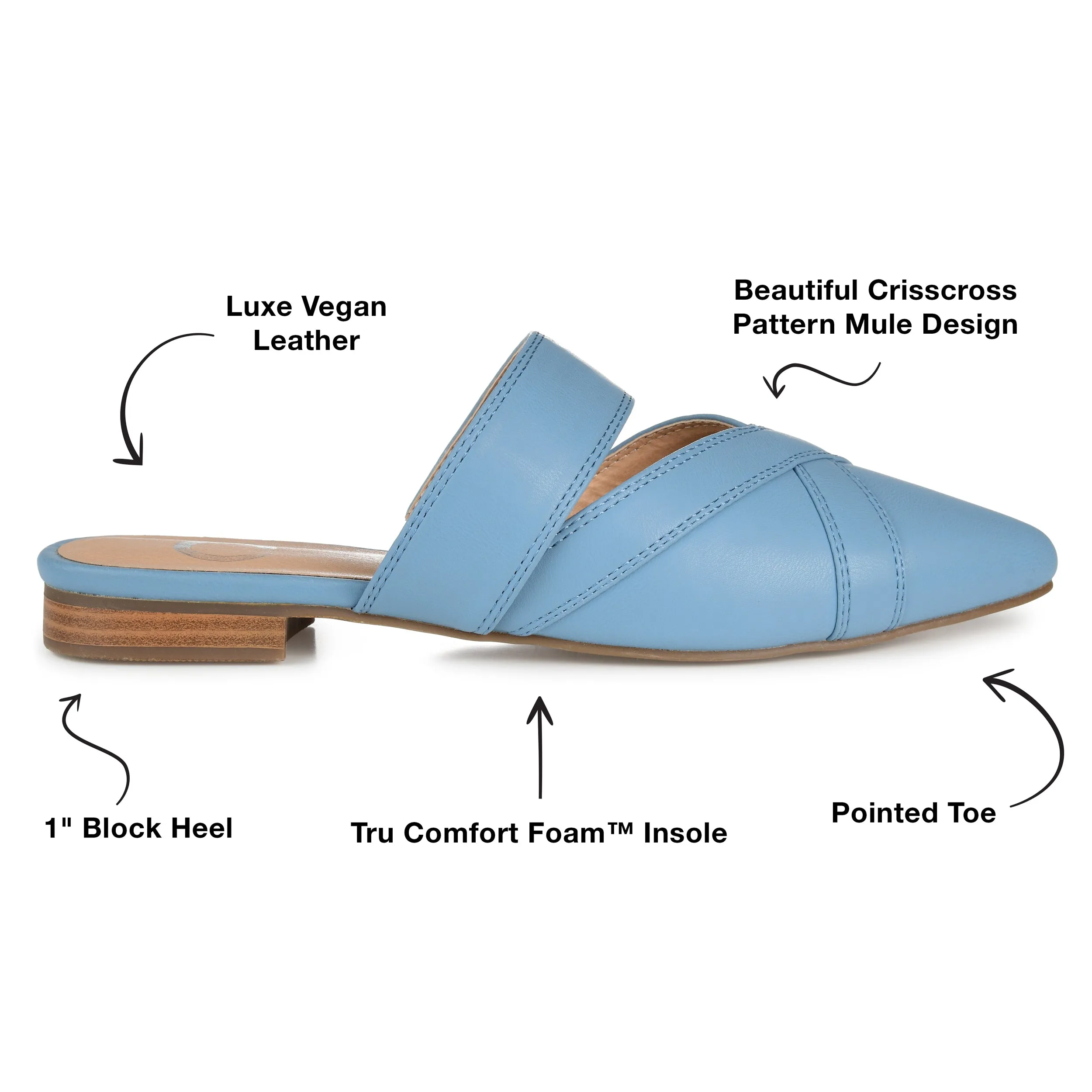 Journee Collection Women's Tru Comfort Foam Narrow Width Stasi Mule