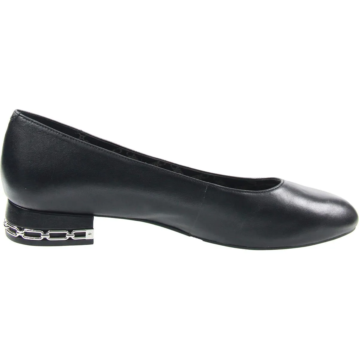 June Flex Ballet Womens Chain Leather Ballet Flats