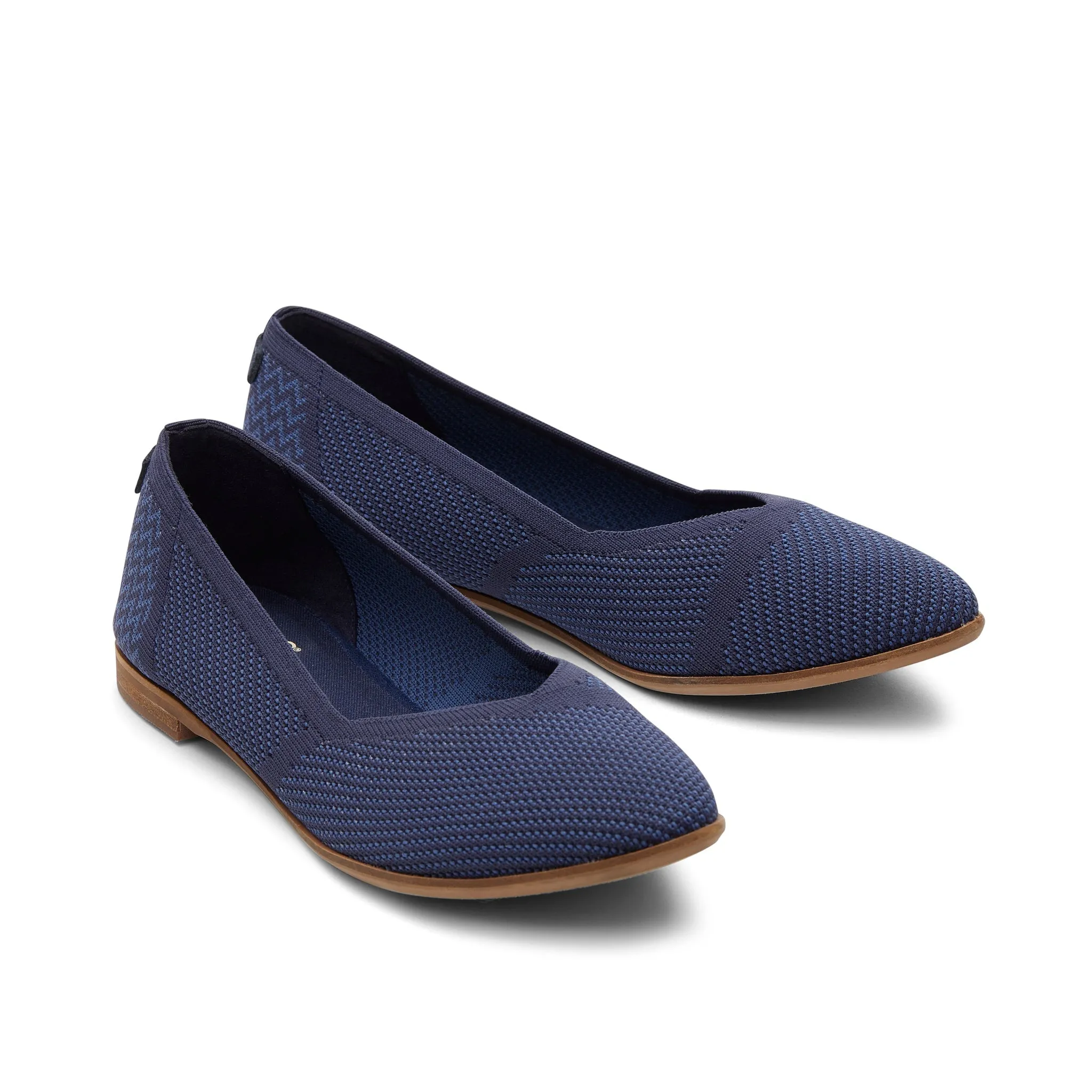Jutti Neat Navy Knit Flat