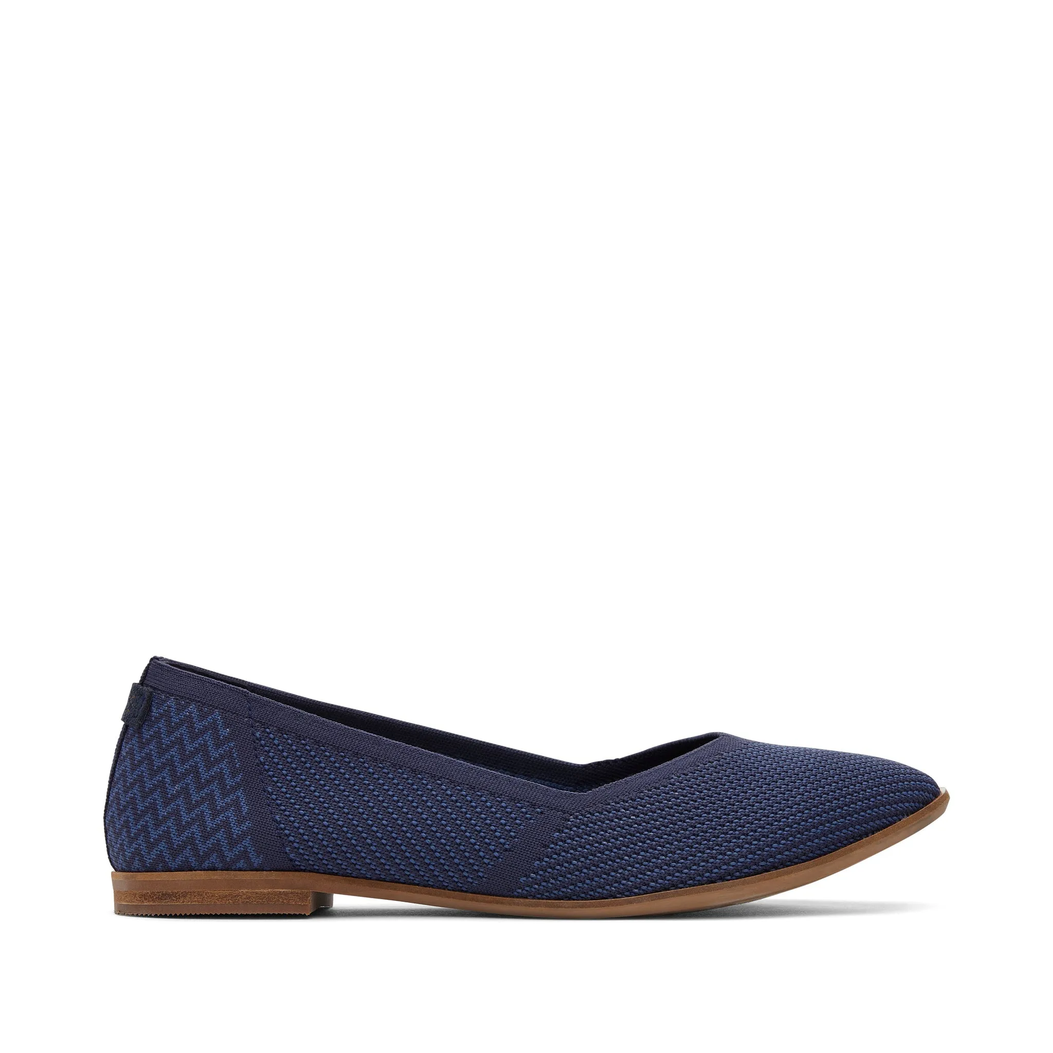 Jutti Neat Navy Knit Flat