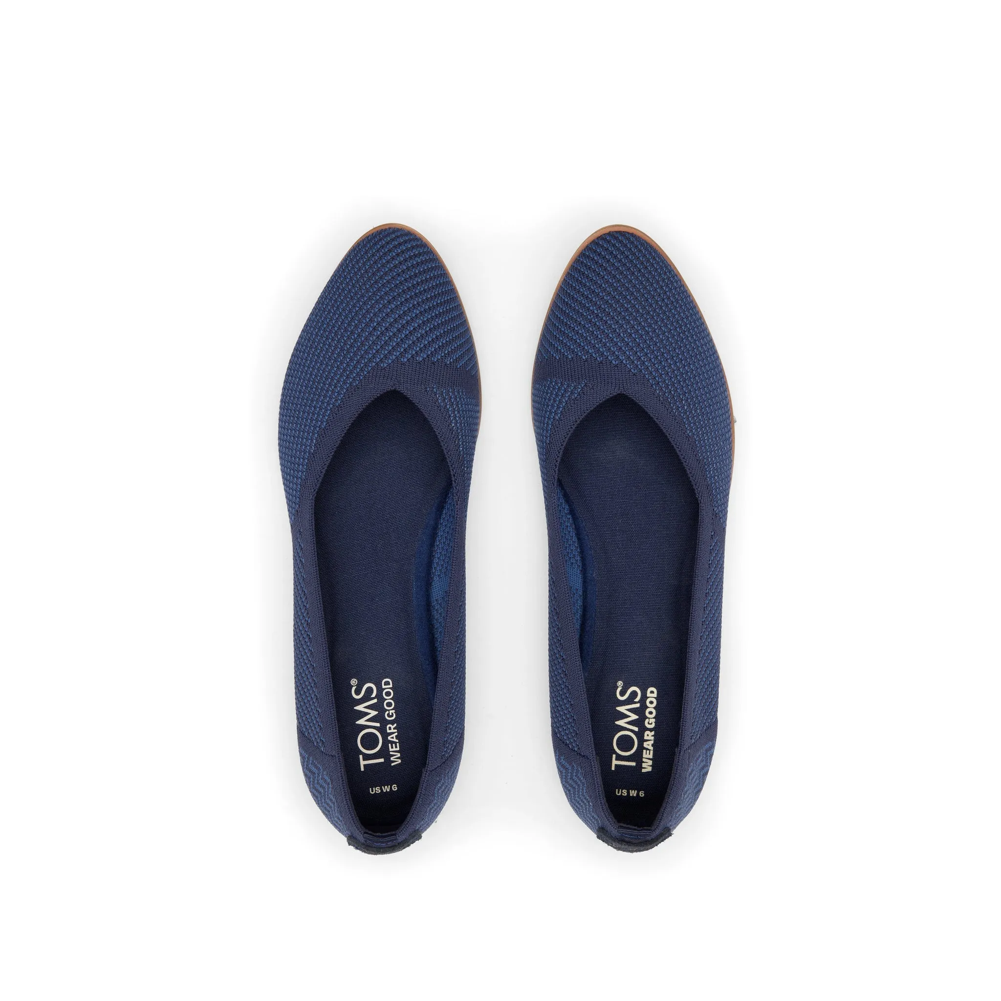 Jutti Neat Navy Knit Flat