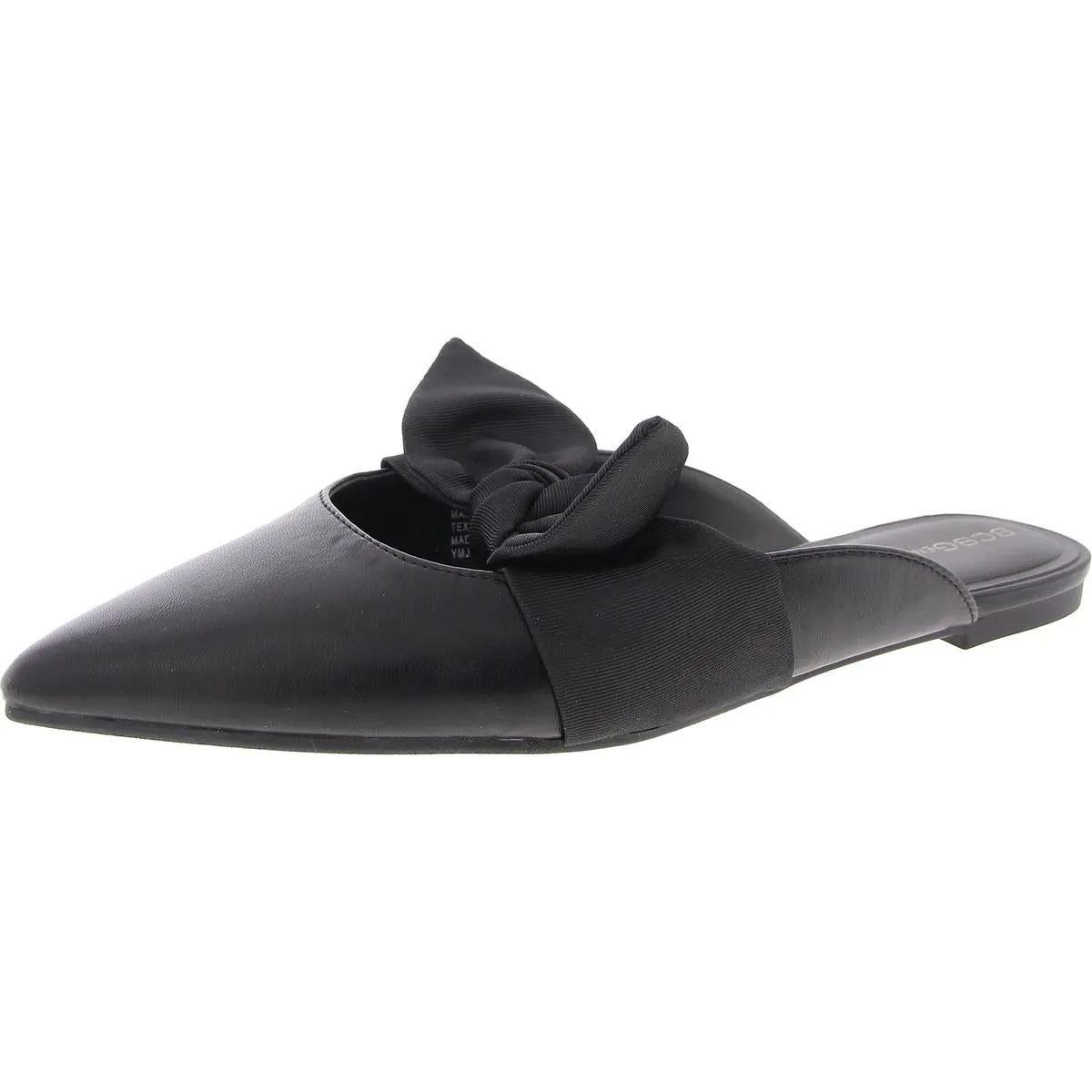 Kandy Womens Bow Faux Leather Mules