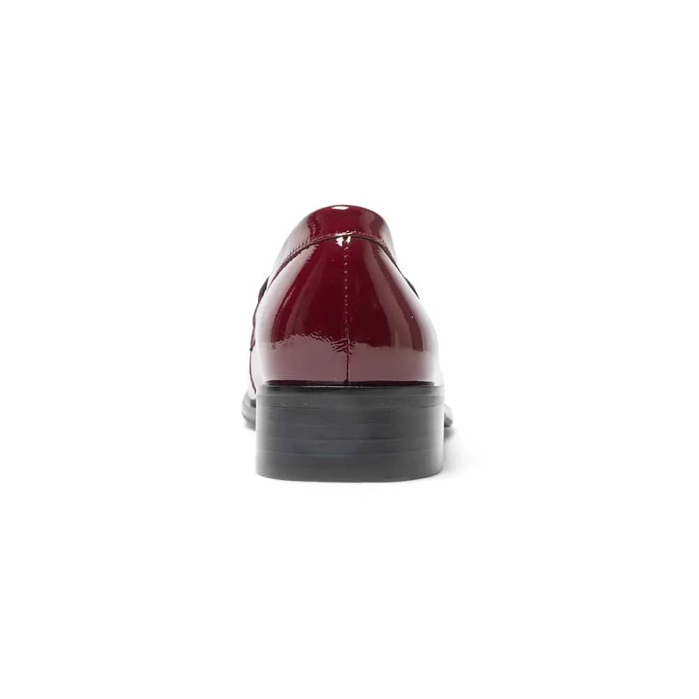 Kassidy Loafer in Wine Patent