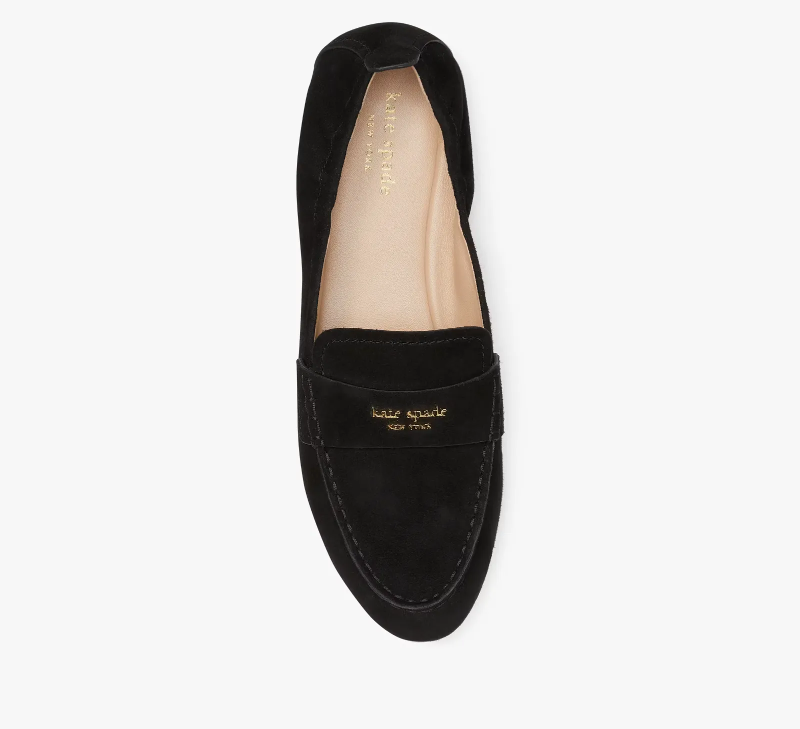 Kate Spade New York Eliza Flats Women's US 9 Black Suede Slip On Loafers ZPO1120