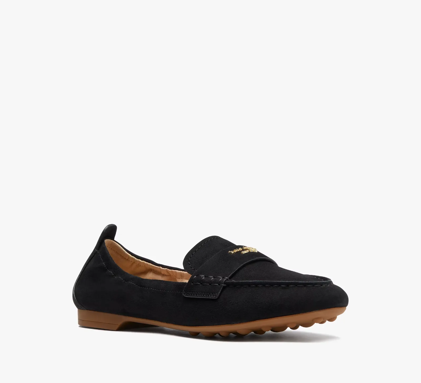 Kate Spade New York Eliza Flats Women's US 9 Black Suede Slip On Loafers ZPO1120