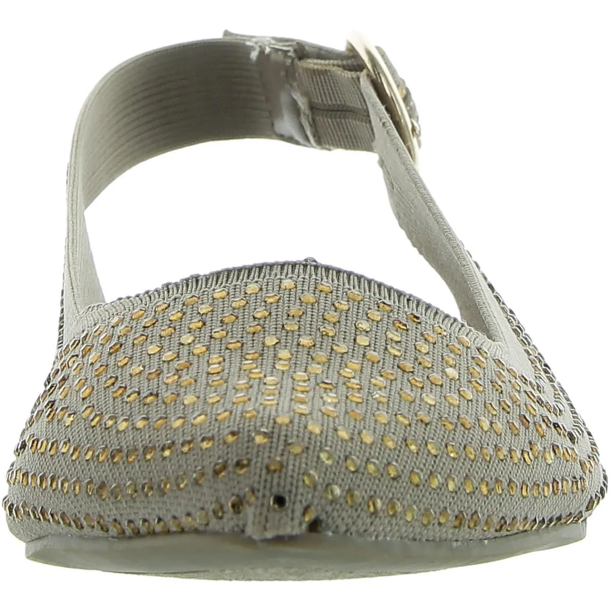 Kathrina Womens Knit Rhinestone Slingbacks
