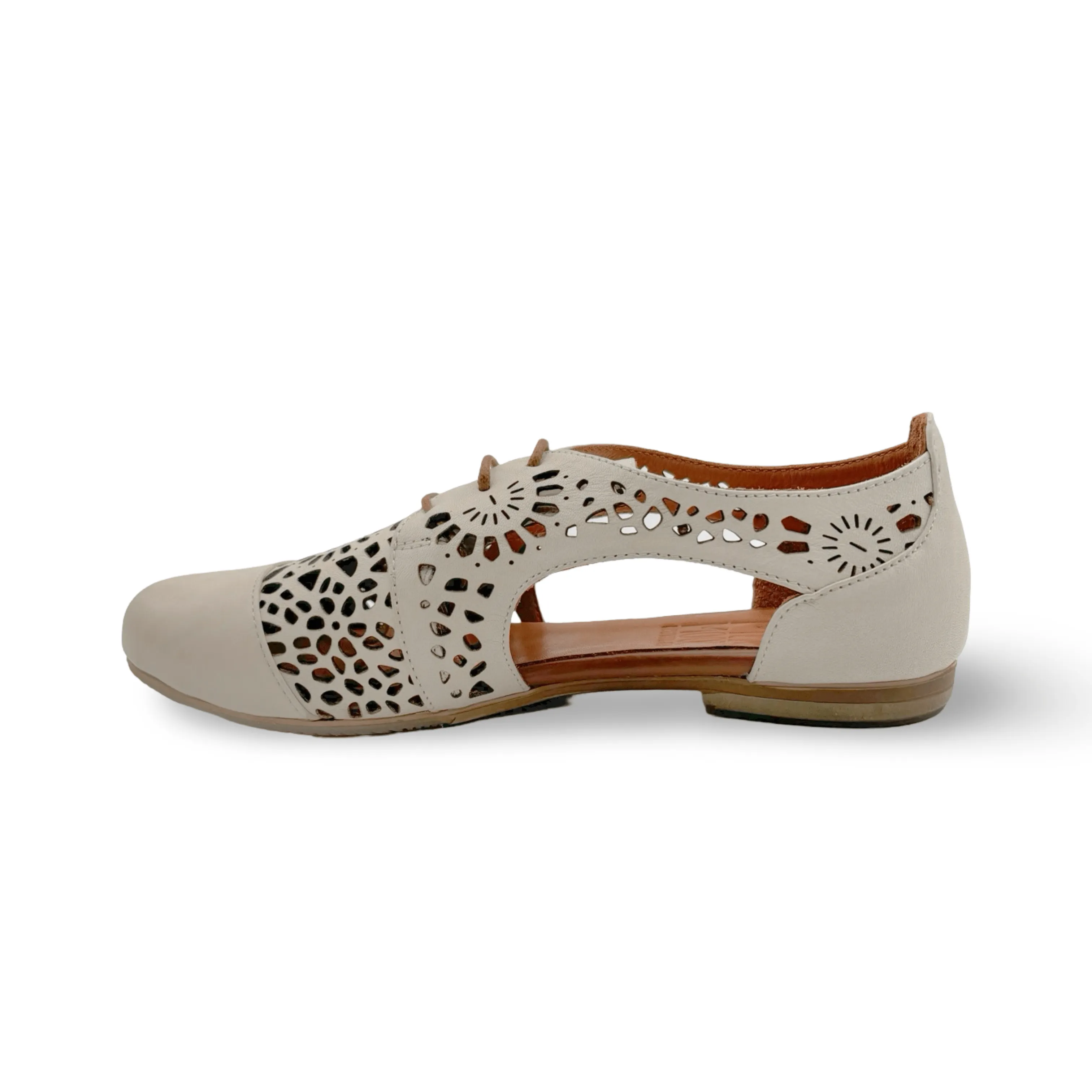 Kenan Black Lace Up Flat