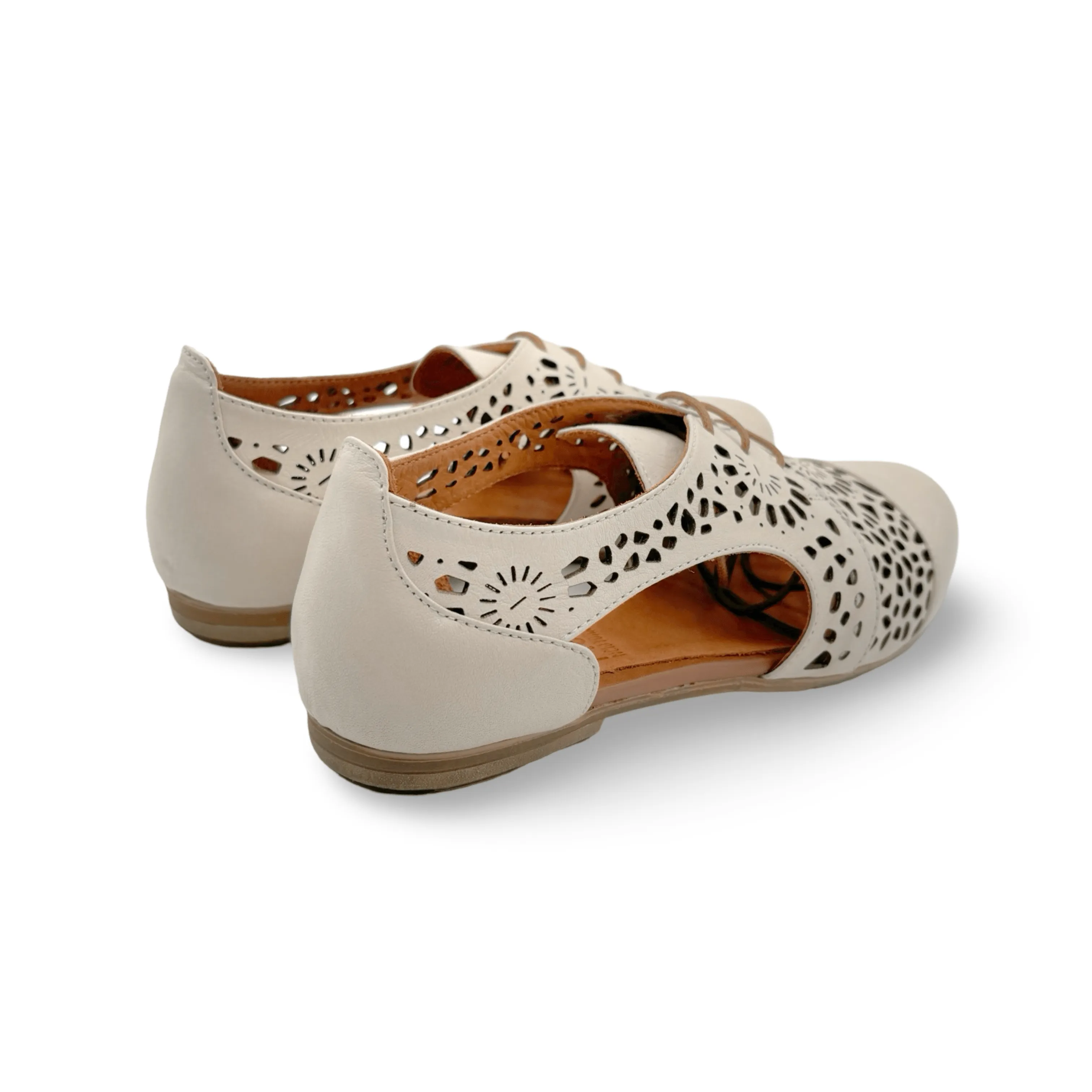 Kenan Black Lace Up Flat