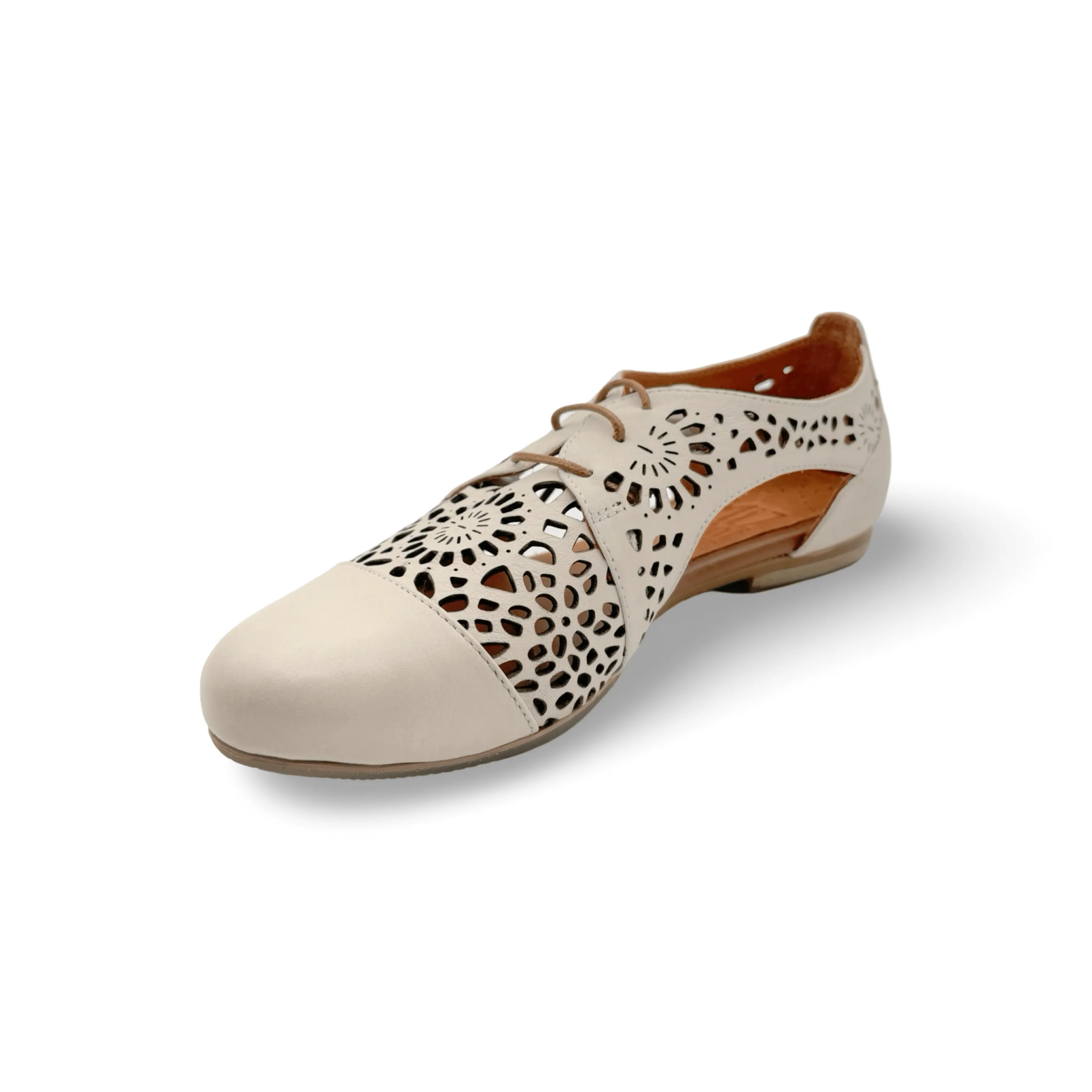 Kenan Black Lace Up Flat