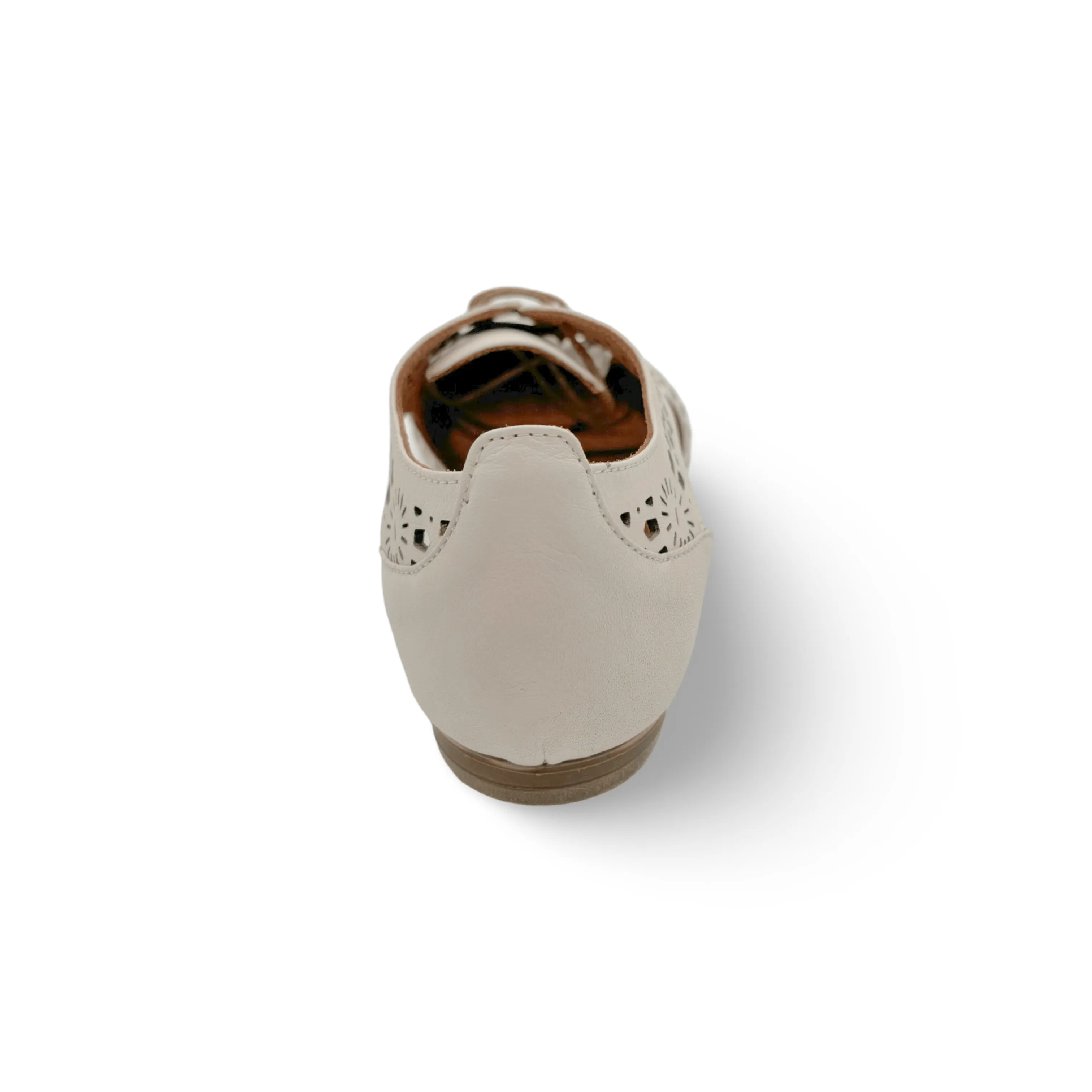 Kenan Cream Lace Up Flat