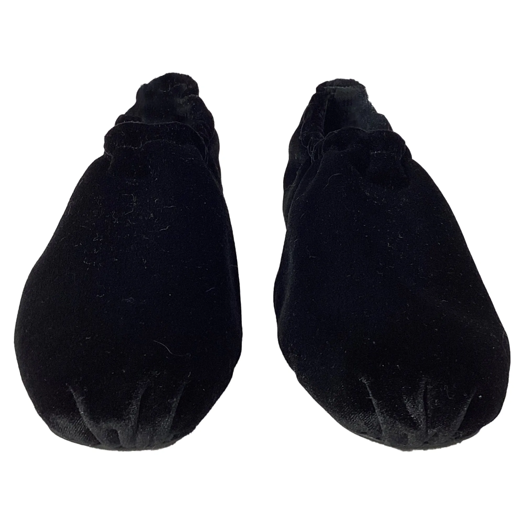 Khaite Logan Ballet Flats in Black Velvet