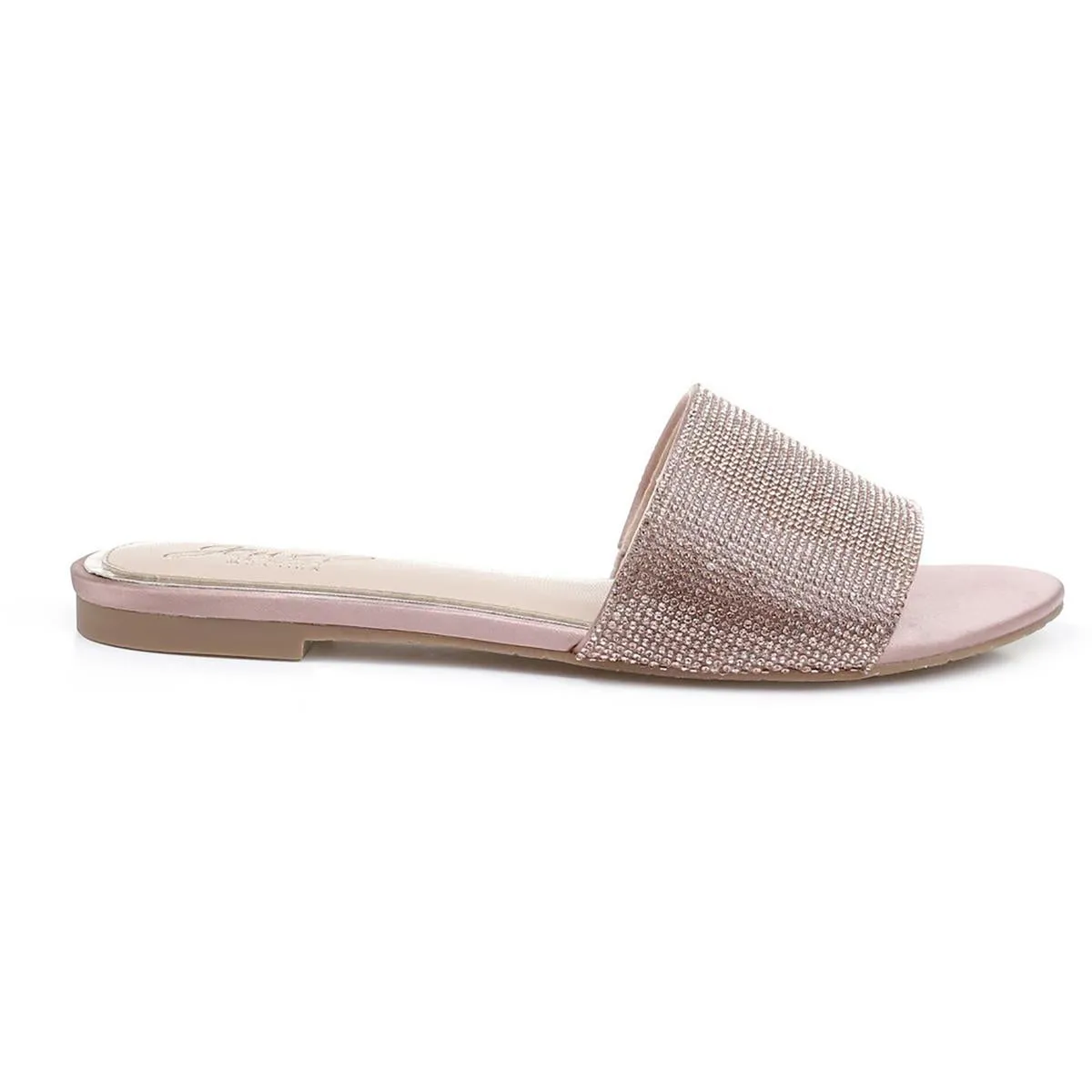 Khaleesi Womens Slip On Open Toe Slides