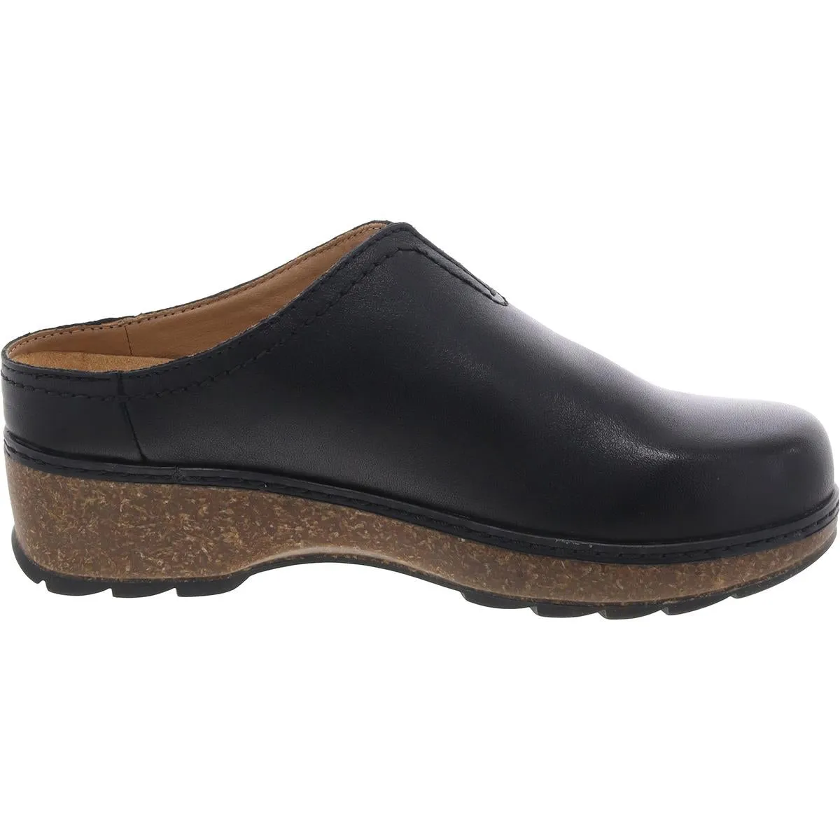 KOLIA Womens Laceless Leather Mules