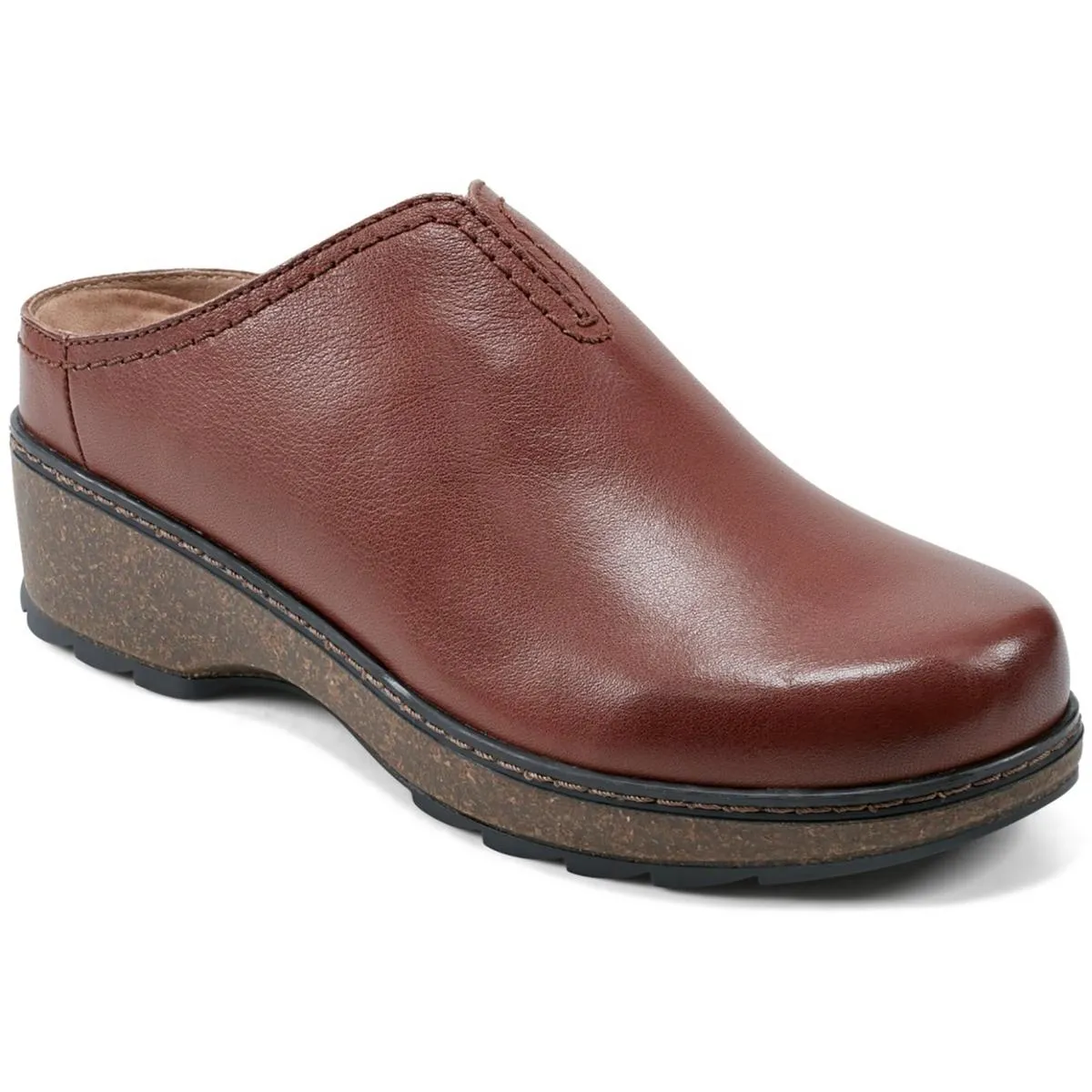 KOLIA Womens Laceless Leather Mules