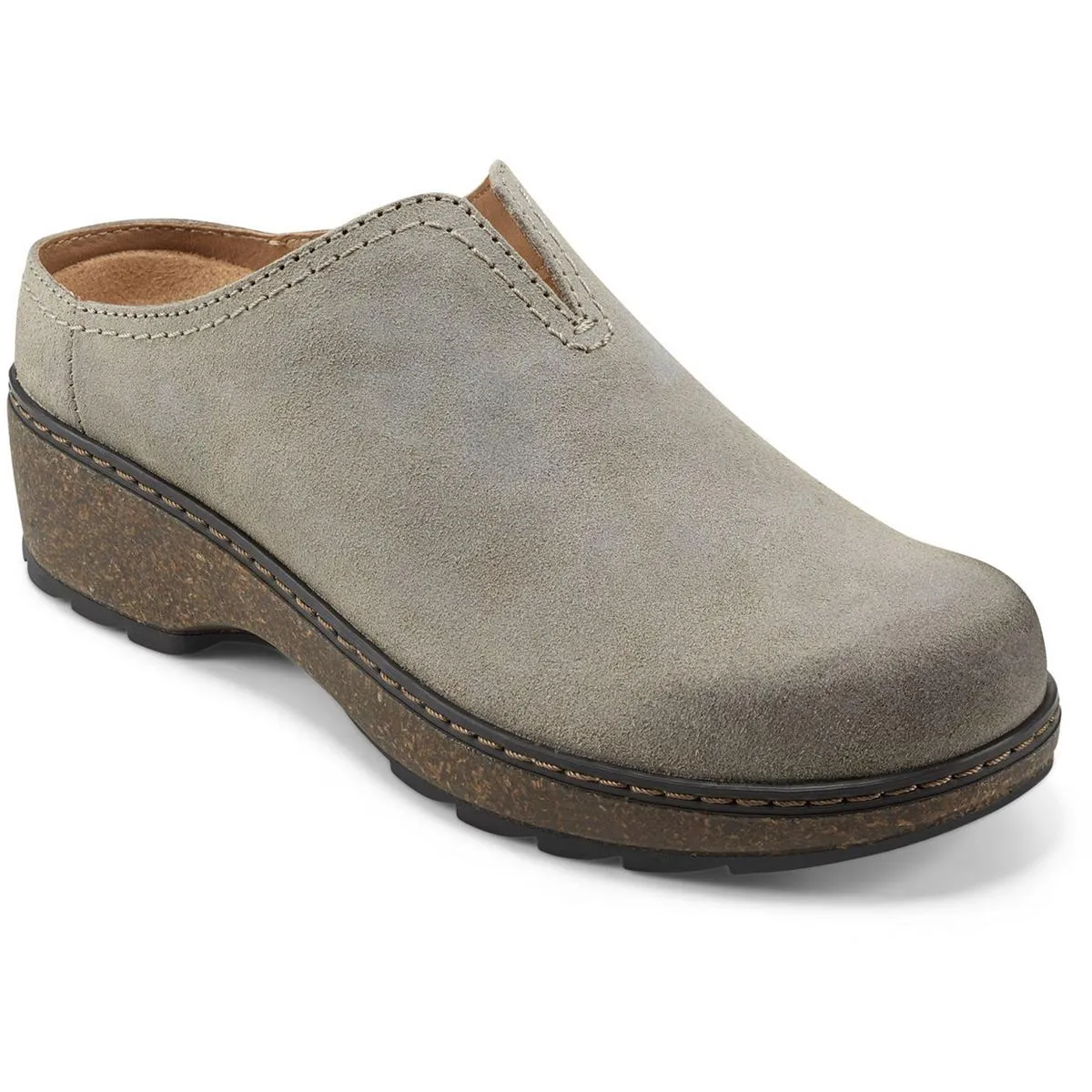 KOLIA Womens Laceless Leather Mules