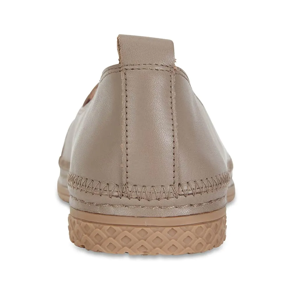 Kyla Loafer in Stone Leather