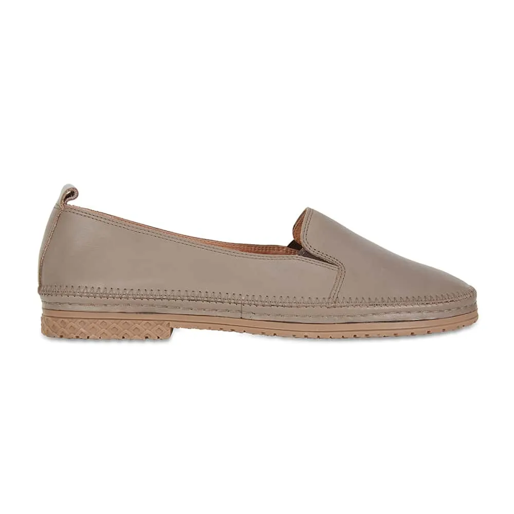 Kyla Loafer in Stone Leather