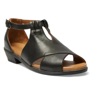 Laguna Sandal in Black Leather