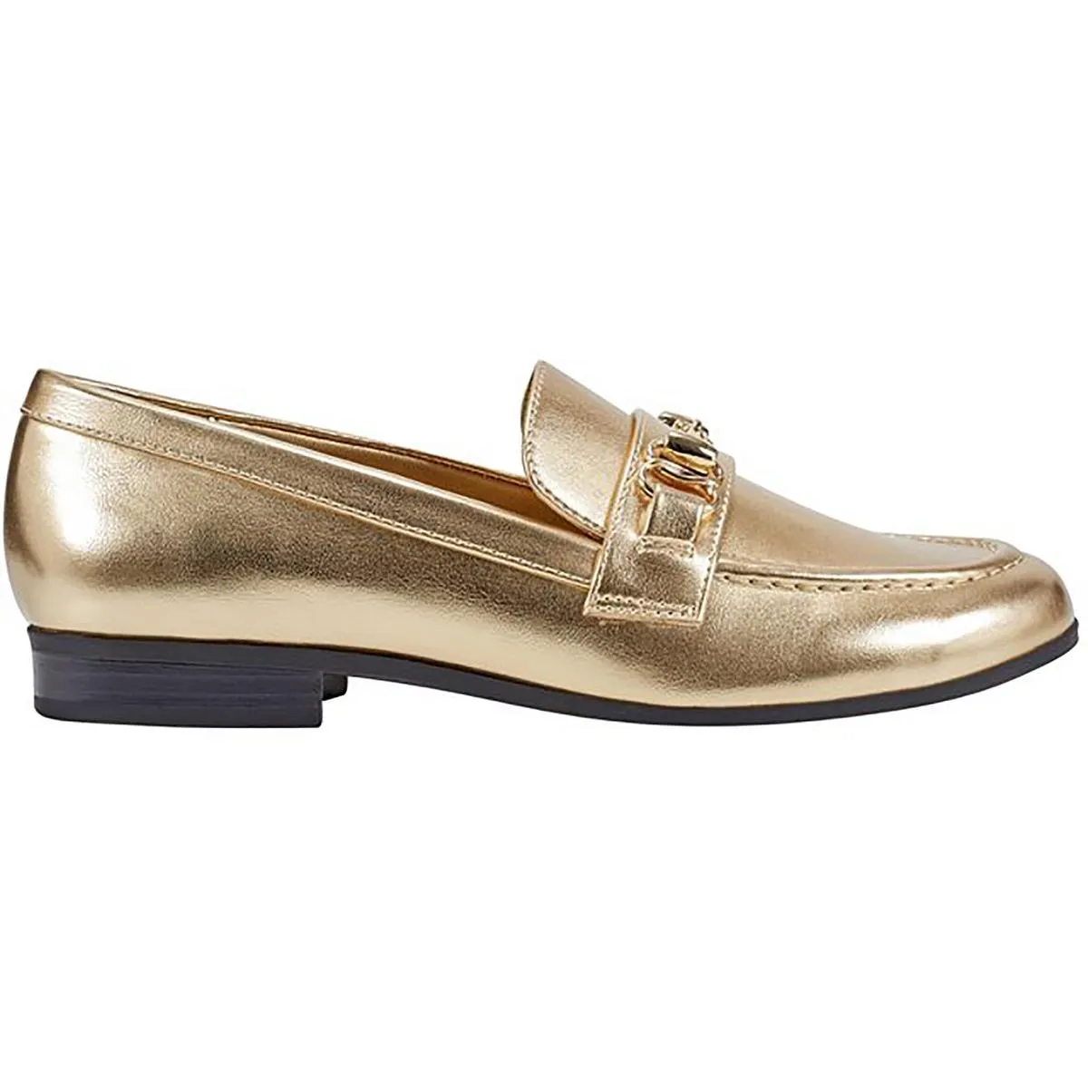 Laly 3 Womens Chain Metallic Loafers