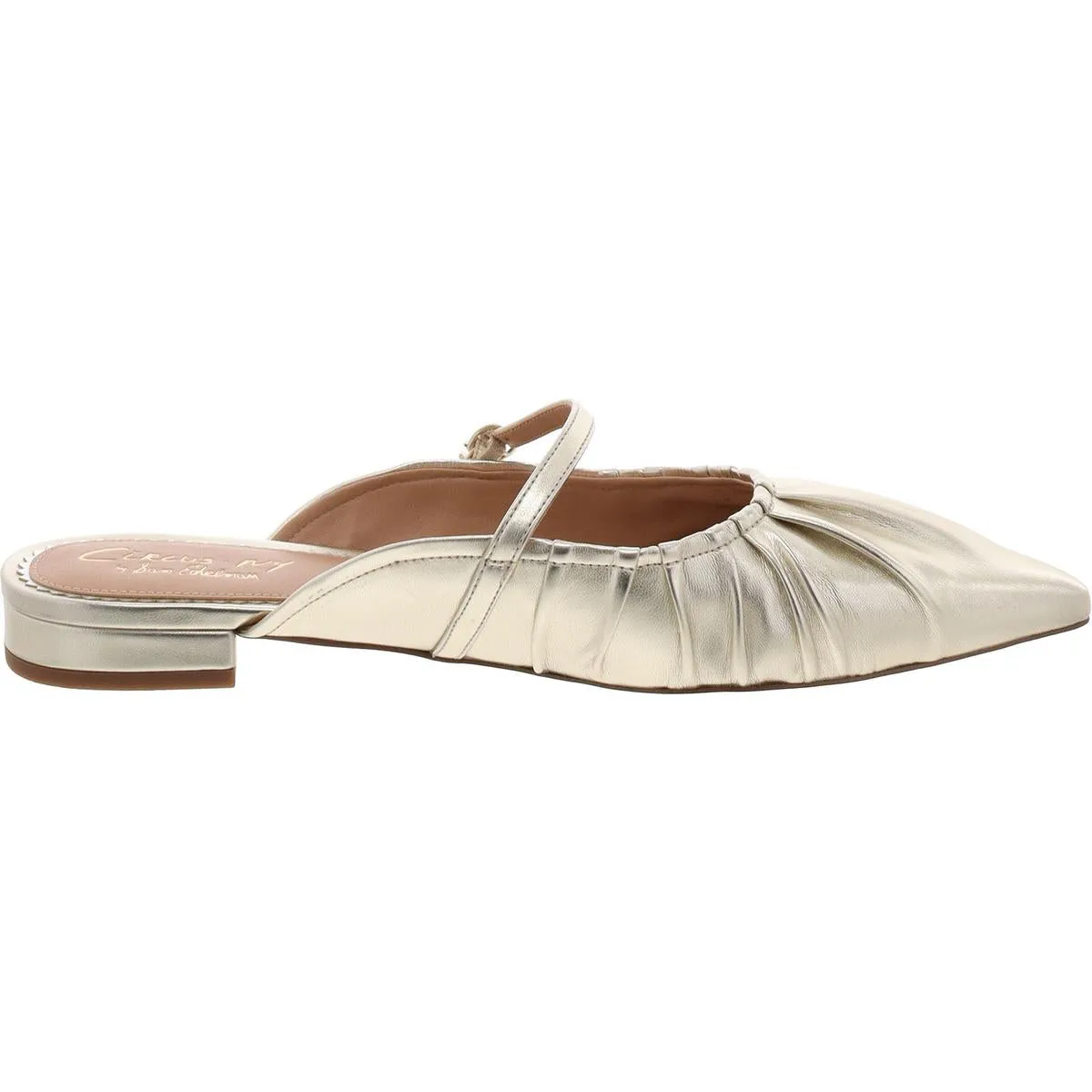 Larissah Womens Faux Leather Metallic Mary Janes