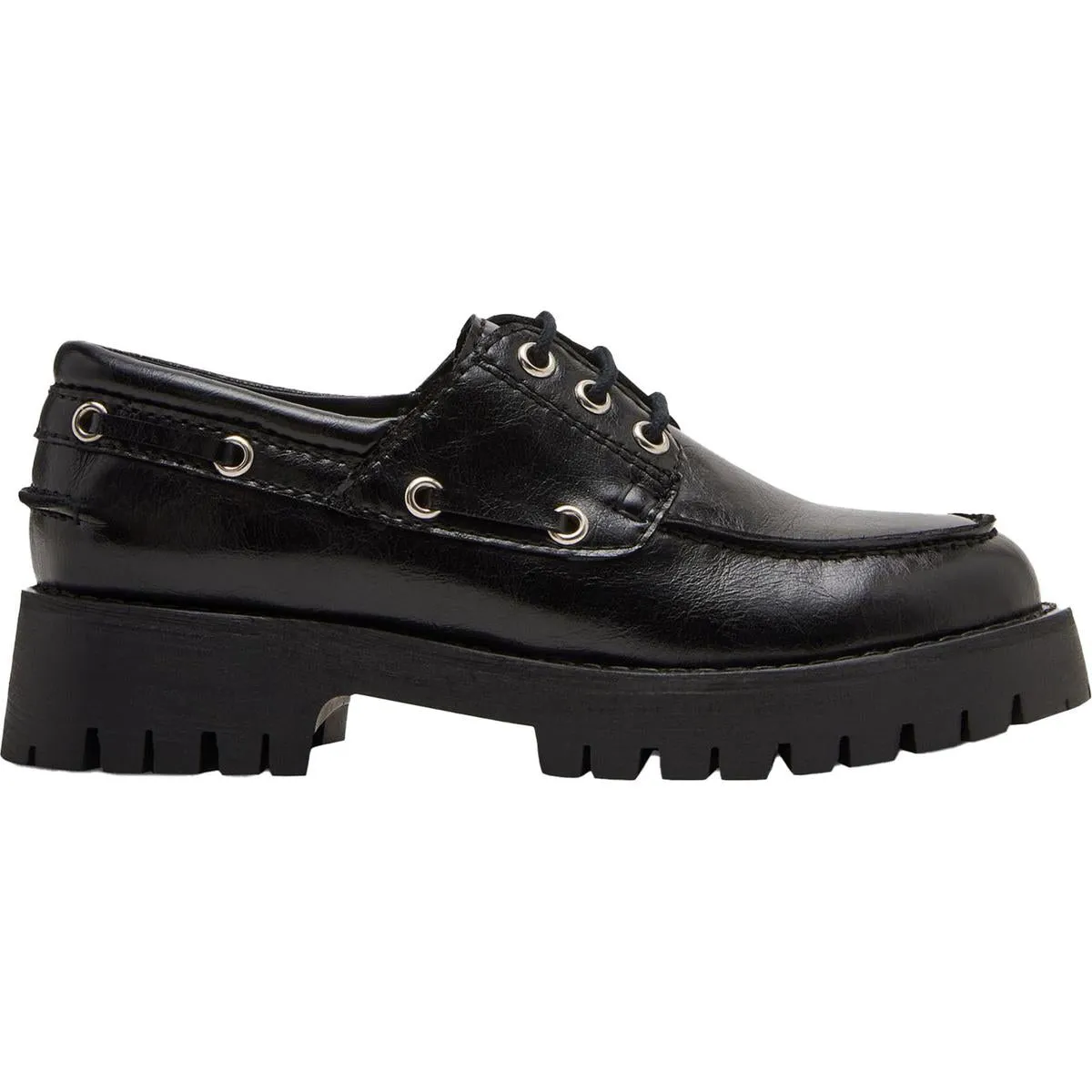 Lavine Womens Leather Lace-Up Loafers